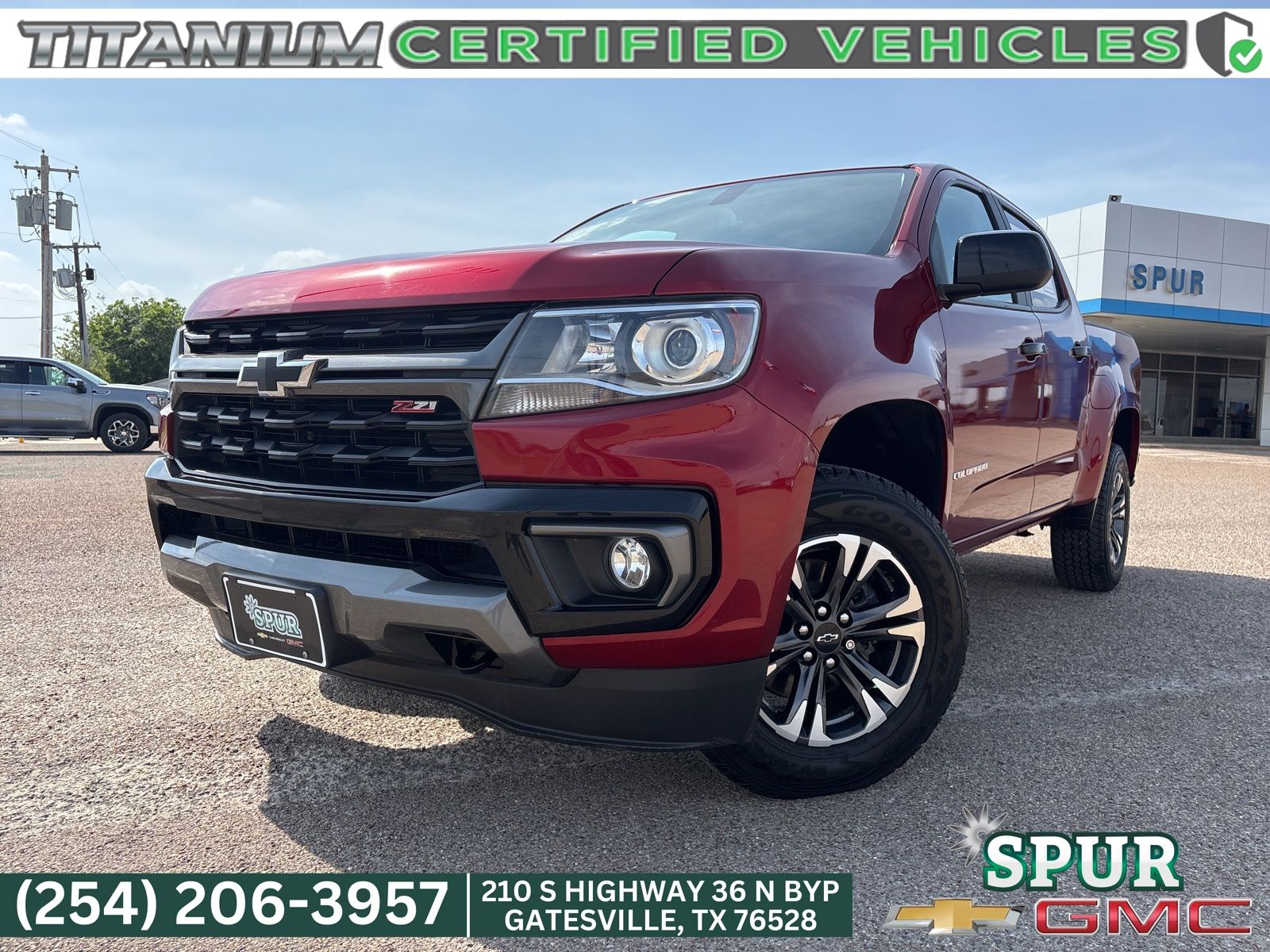 Cherry Red Tintcoat 2021 Chevrolet Colorado Z71 Crew Cab RWD Pickup Truck 4X2 8-Speed Automatic