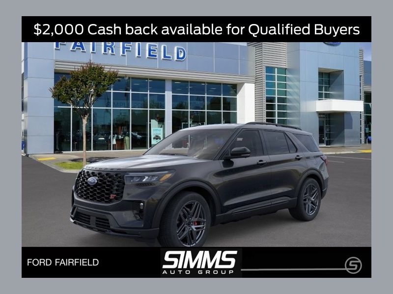 Black Metallic 2026 Ford Explorer SUV / Crossover All-Wheel Drive Automatic