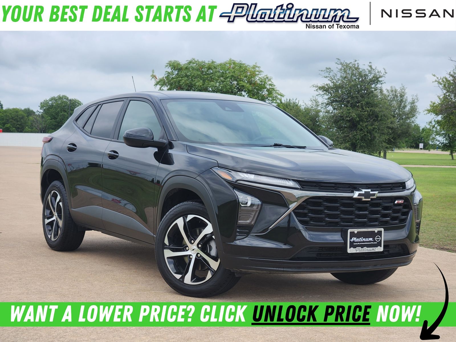 Mosaic Black Metallic 2025 Chevrolet Trax RS with 1RS FWD SUV / Crossover Front-Wheel Drive 6-Speed Automatic