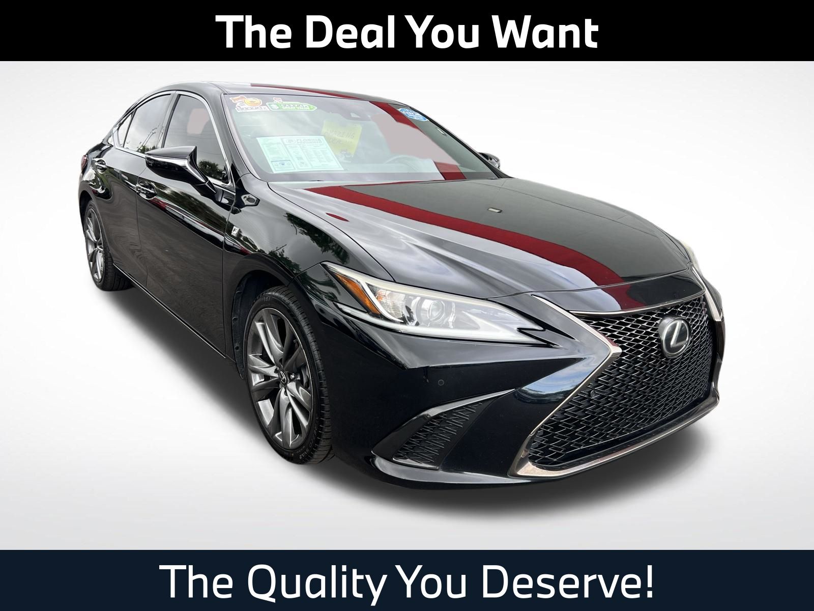Black (Obsidian) 2020 Lexus ES 350 F Sport FWD Sedan Front-Wheel Drive 8-Speed Automatic