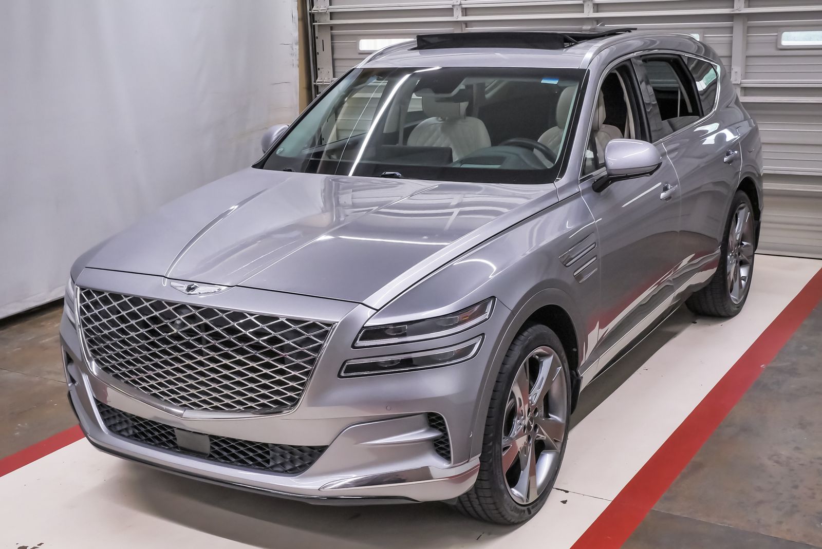 2023 Genesis GV80 3.5T Silver at Emmons Autoplex