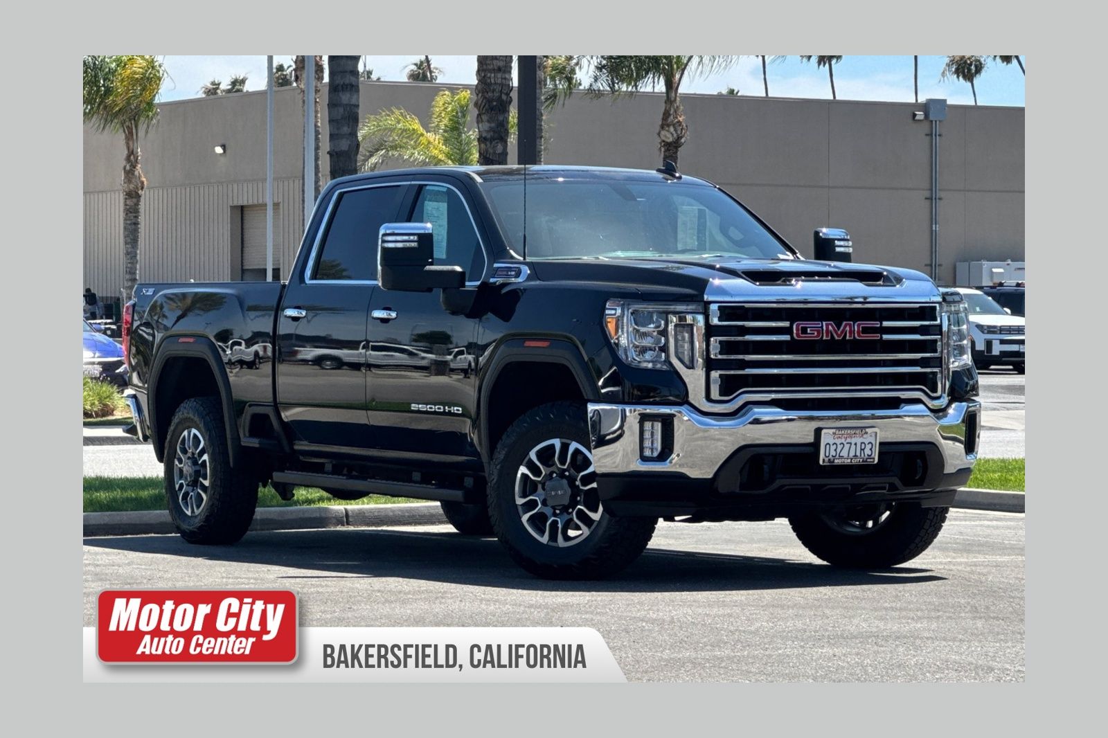 Onyx Black 2023 GMC Sierra 2500HD SLT Crew Cab 4WD Pickup Truck Four-Wheel Drive 6-Speed Automatic