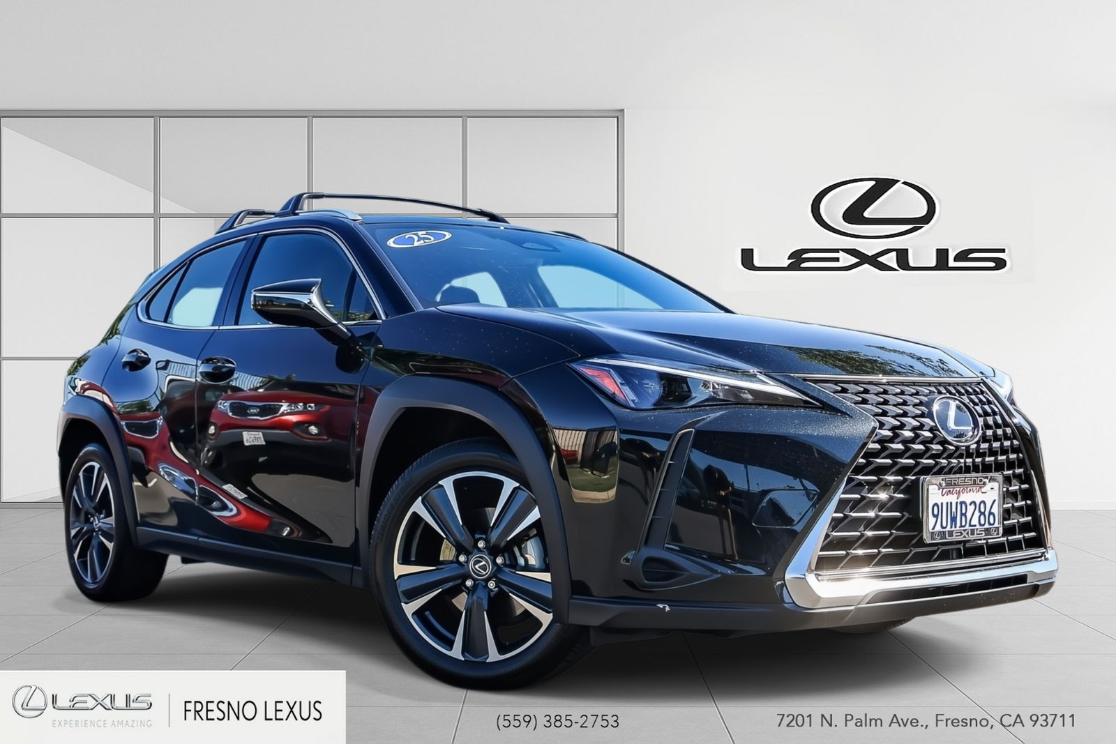 Black (Caviar) 2025 Lexus UX Hybrid 300h FWD SUV / Crossover Front-Wheel Drive Continuously Variable Transmission