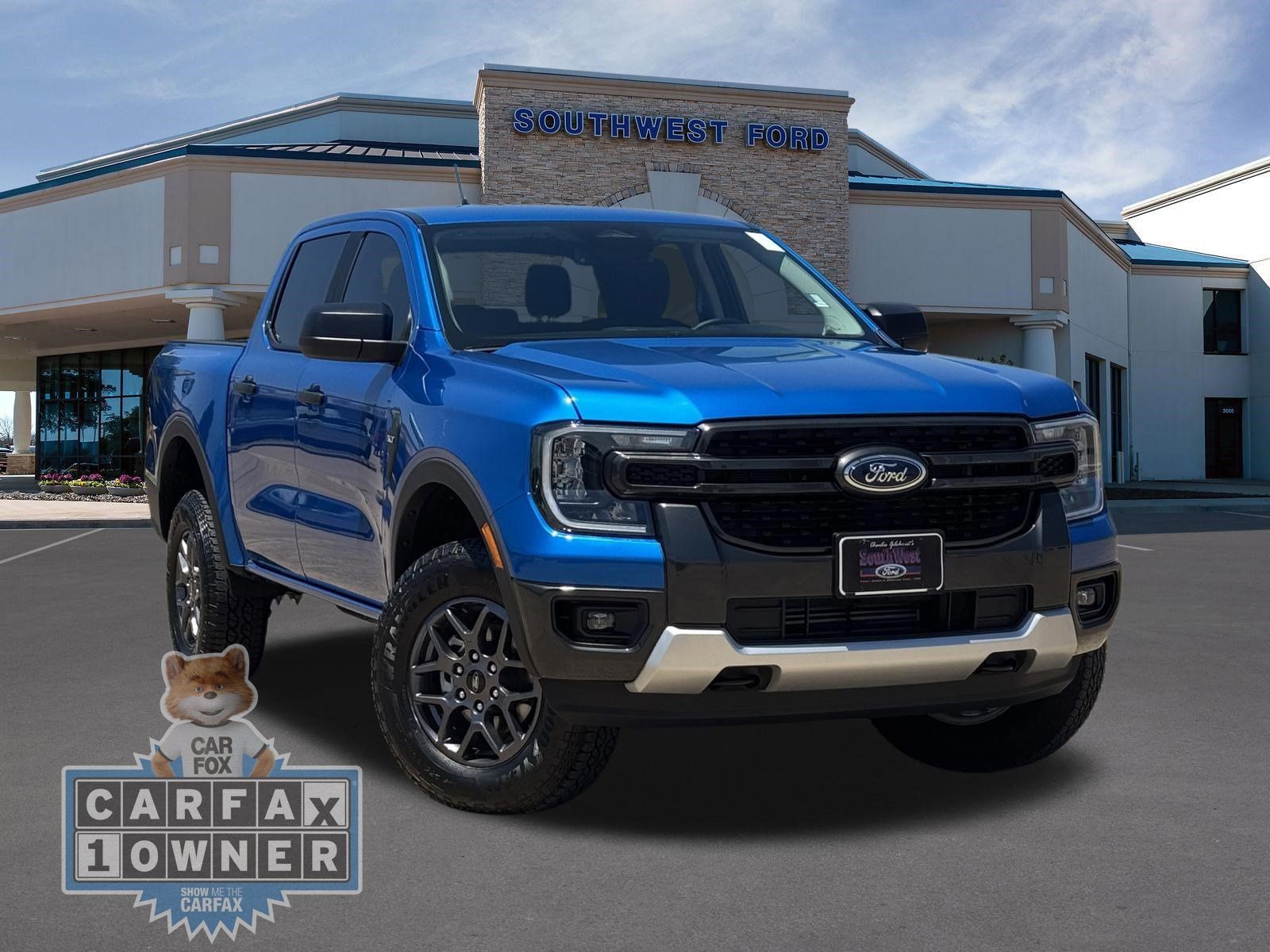 Blue Metallic 2026 Ford Ranger XLT SuperCrew 4WD Pickup Truck Four-Wheel Drive Automatic