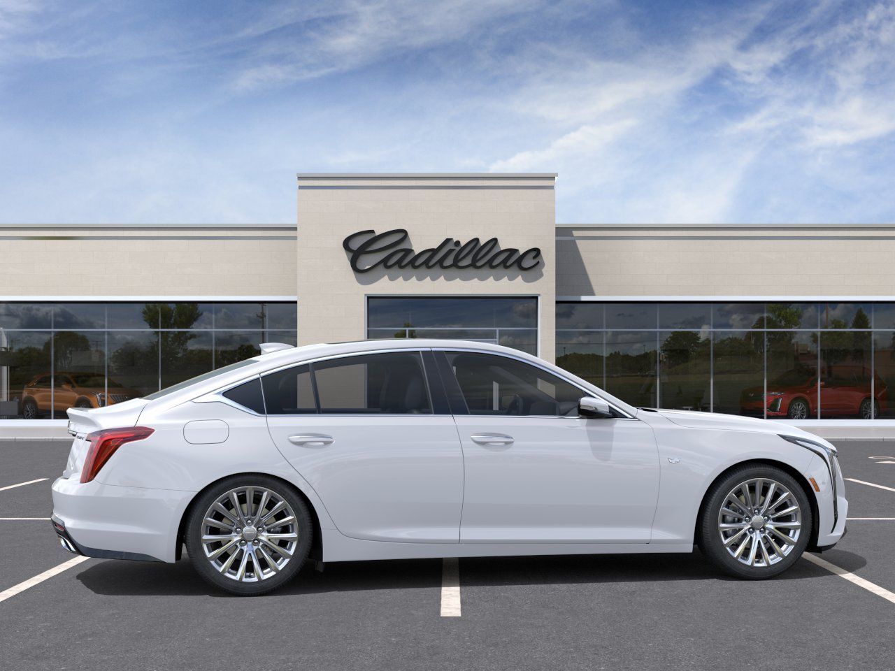 2026 Cadillac CT5 Premium Luxury White at Ross Downing Buick GMC