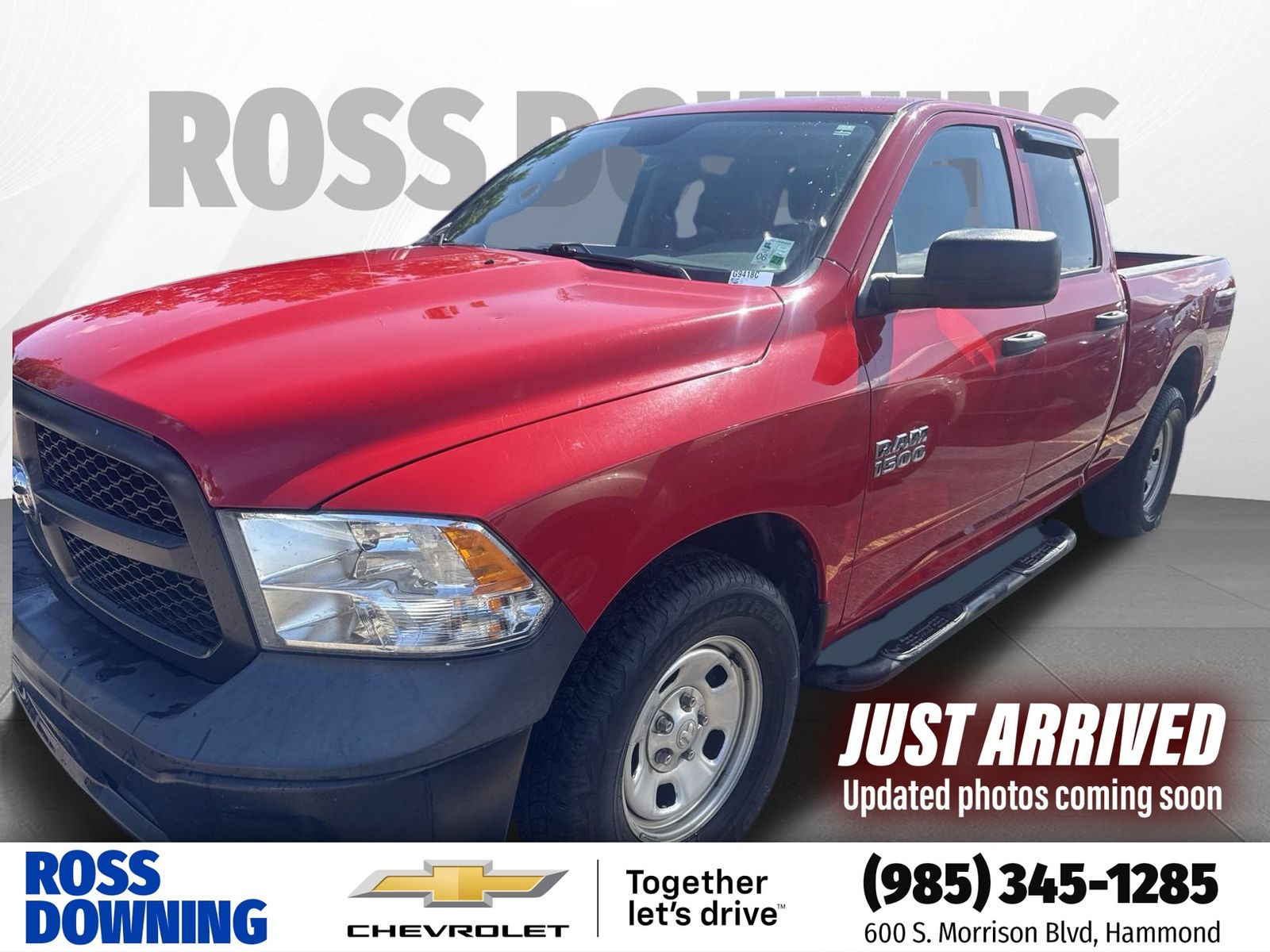 Flame Red Clearcoat 2018 RAM 1500 Pickup Truck 4X2 8-Speed Automatic