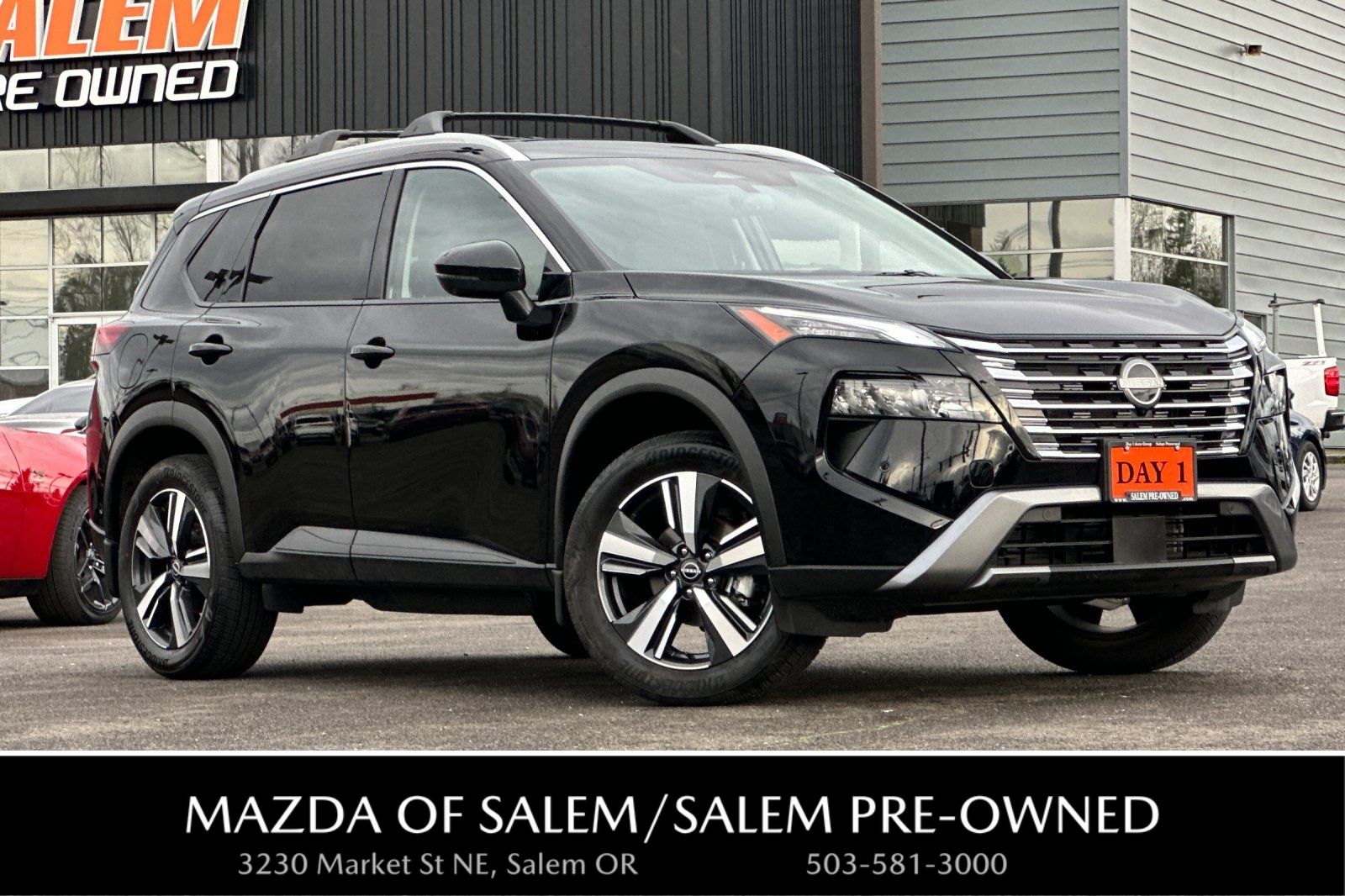 Super Black 2025 Nissan Rogue SUV / Crossover All-Wheel Drive Continuously Variable Transmission