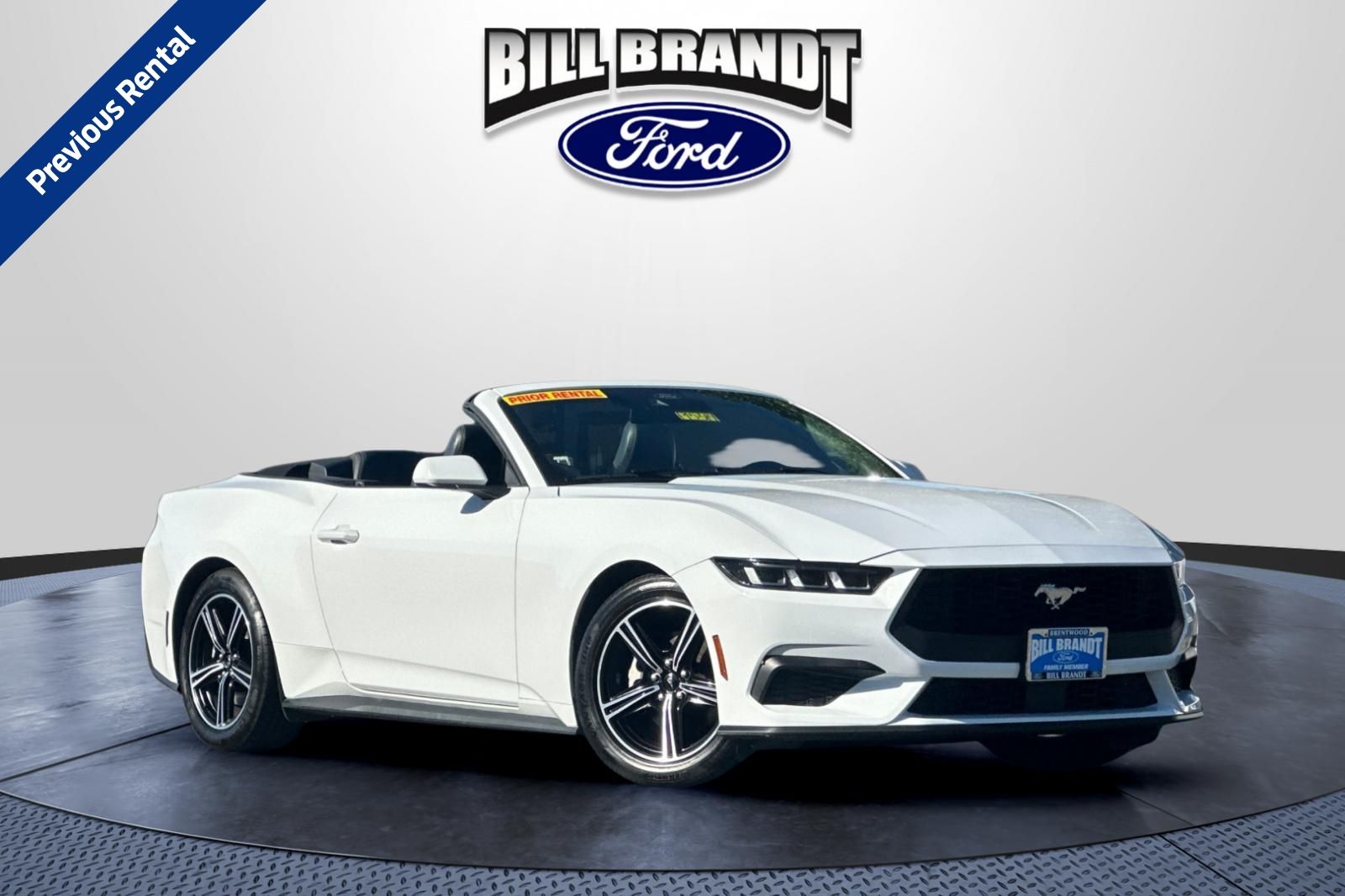 Oxford White 2025 Ford Mustang EcoBoost Premium Convertible RWD Convertible Rear-Wheel Drive Automatic