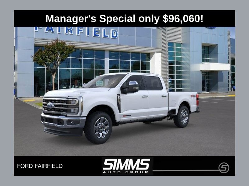 Star White Metallic Tri-Coat 2026 Ford F-250 Super Duty Pickup Truck Four-Wheel Drive Automatic