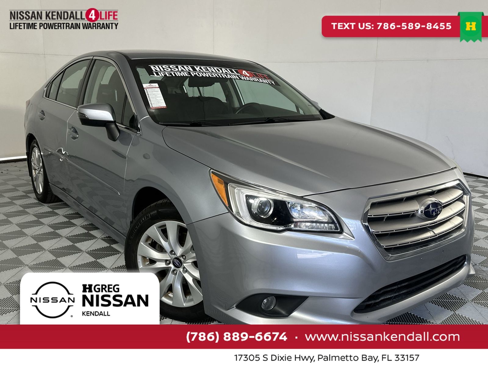 Ice Silver Metallic 2016 Subaru Legacy 2.5i Premium AWD Sedan All-Wheel Drive Continuously Variable Transmission