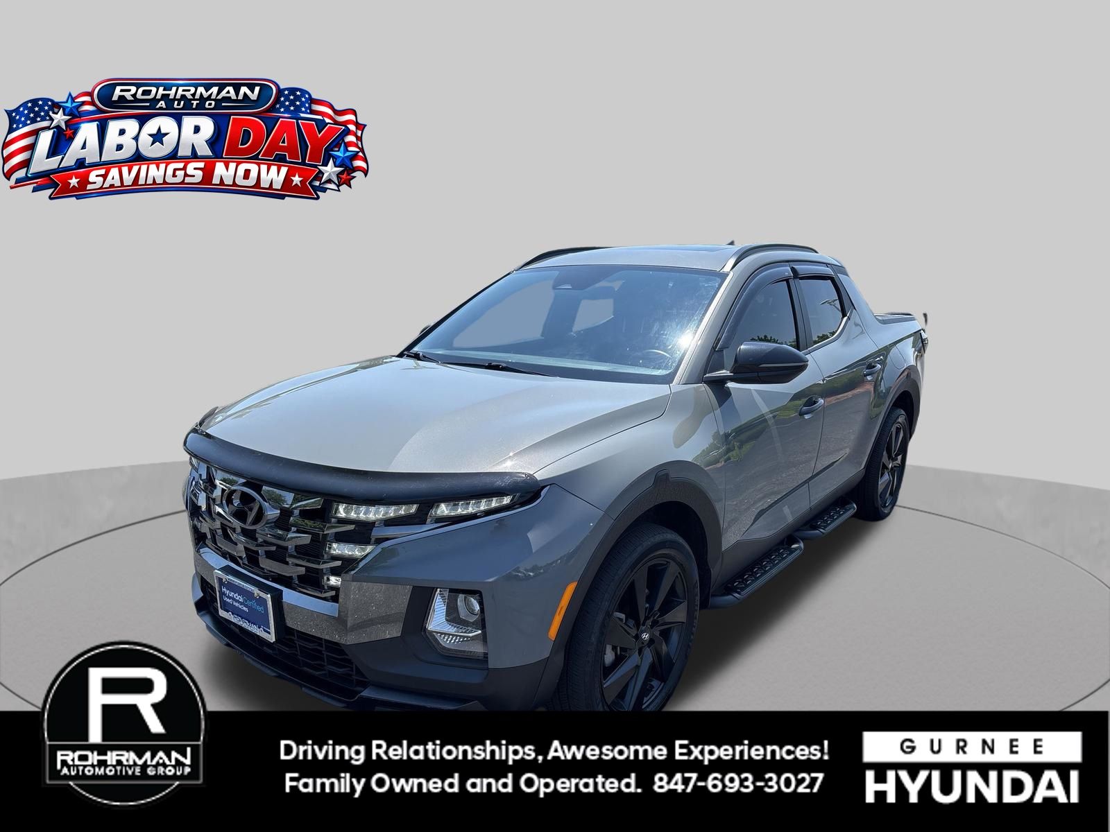 Hampton Gray 2023 Hyundai Santa Cruz Pickup Truck All-Wheel Drive Automatic