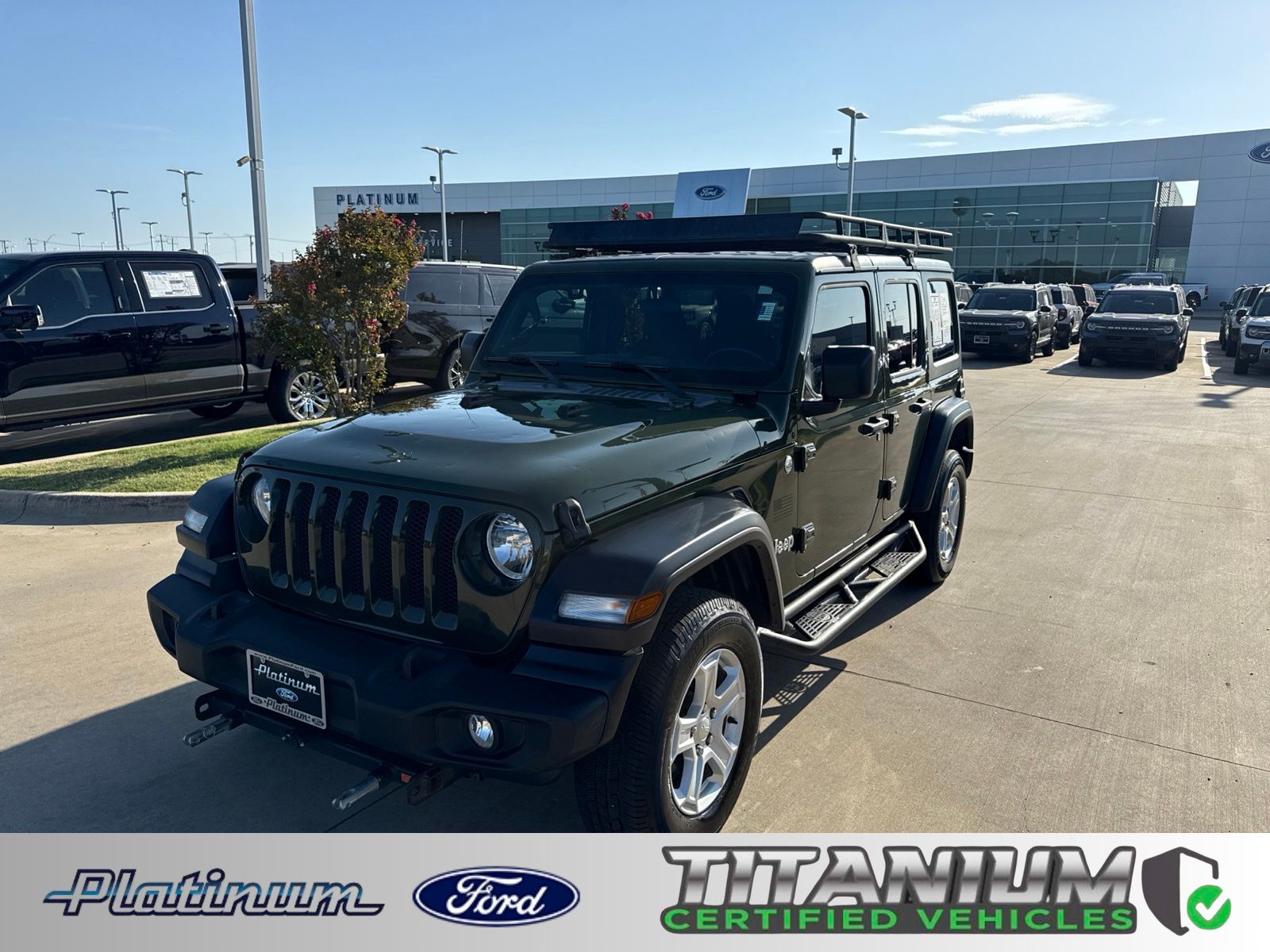 Sarge Green Clearcoat 2020 Jeep Wrangler SUV / Crossover Four-Wheel Drive 8-Speed Automatic