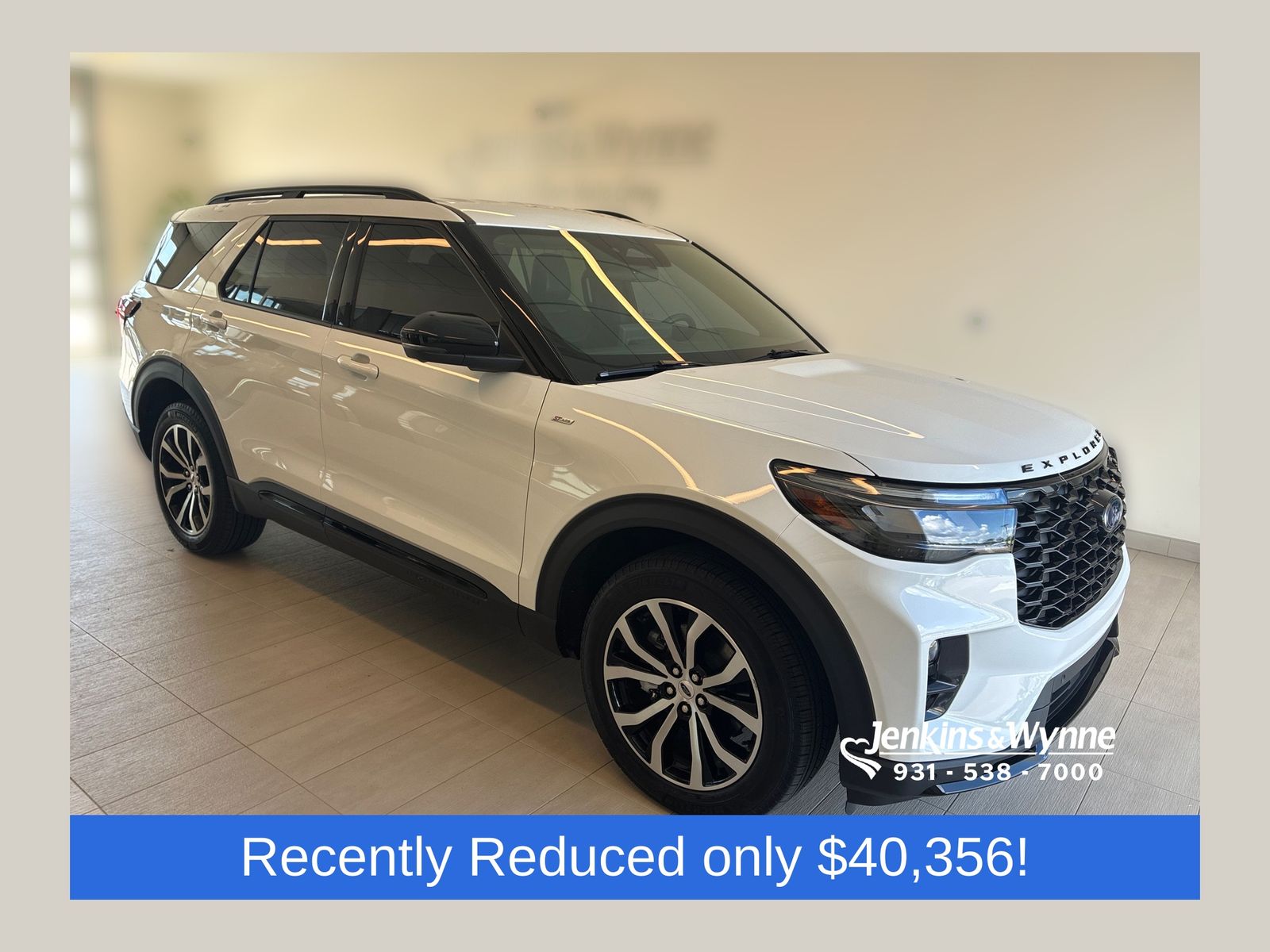 Oxford White 2025 Ford Explorer SUV / Crossover All-Wheel Drive Automatic