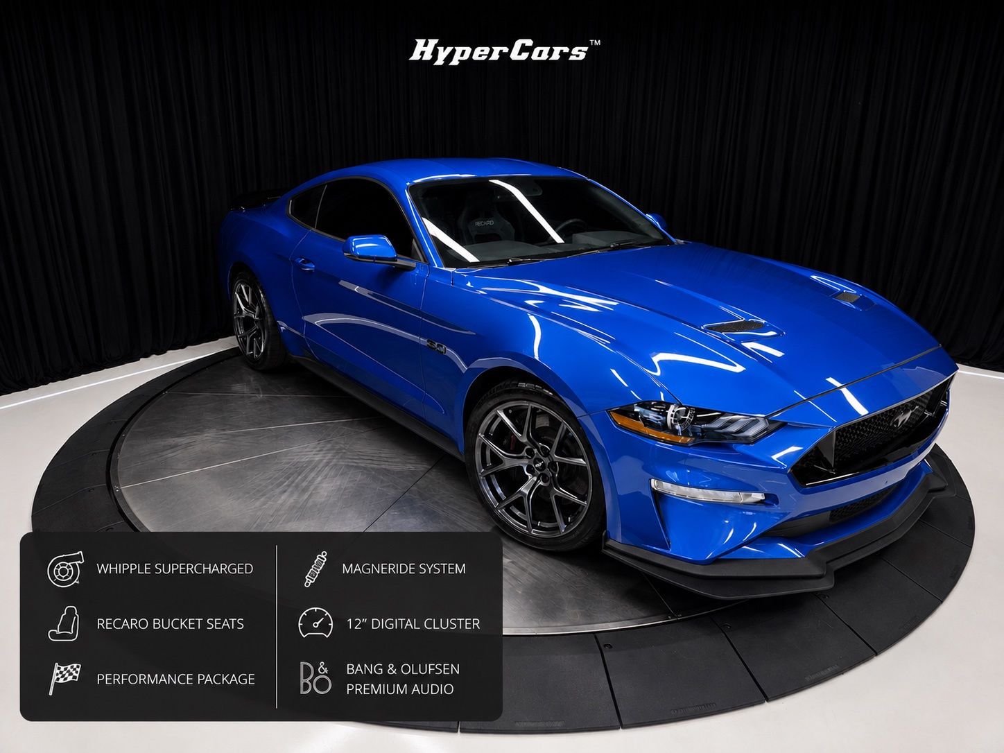Blue Metallic 2020 Ford Mustang GT Premium Coupe RWD Coupe Rear-Wheel Drive 6-Speed Manual