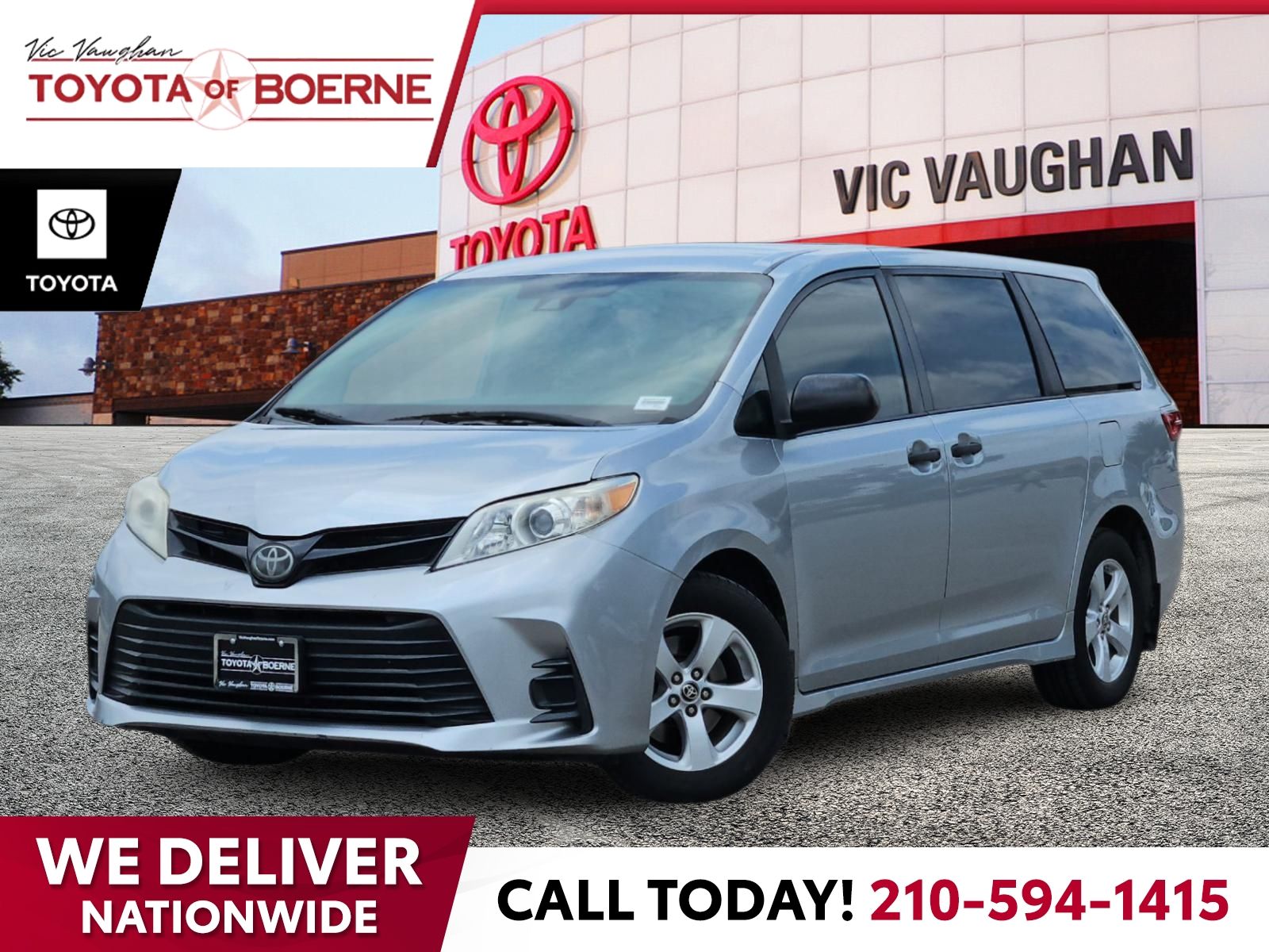 Celestial Silver Metallic 2020 Toyota Sienna Minivan Front-Wheel Drive 8-Speed Automatic