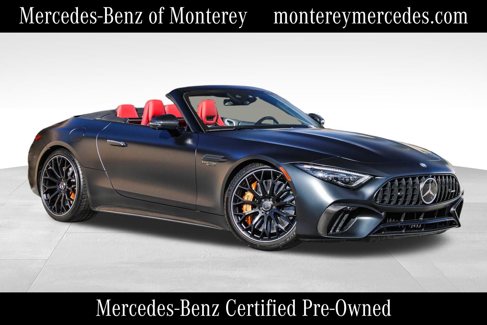 MANUFAKTUR Night Black Magno 2024 Mercedes-Benz SL-Class Convertible All-Wheel Drive 9-Speed Automatic