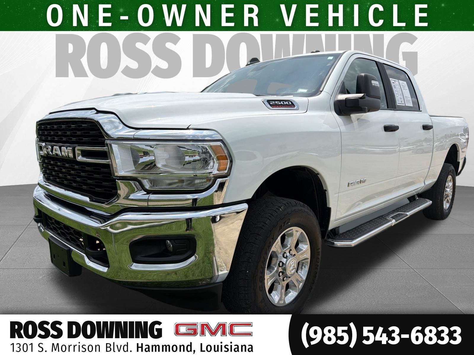 Bright White Clearcoat 2024 RAM 2500 Pickup Truck Four-Wheel Drive 8-Speed Automatic