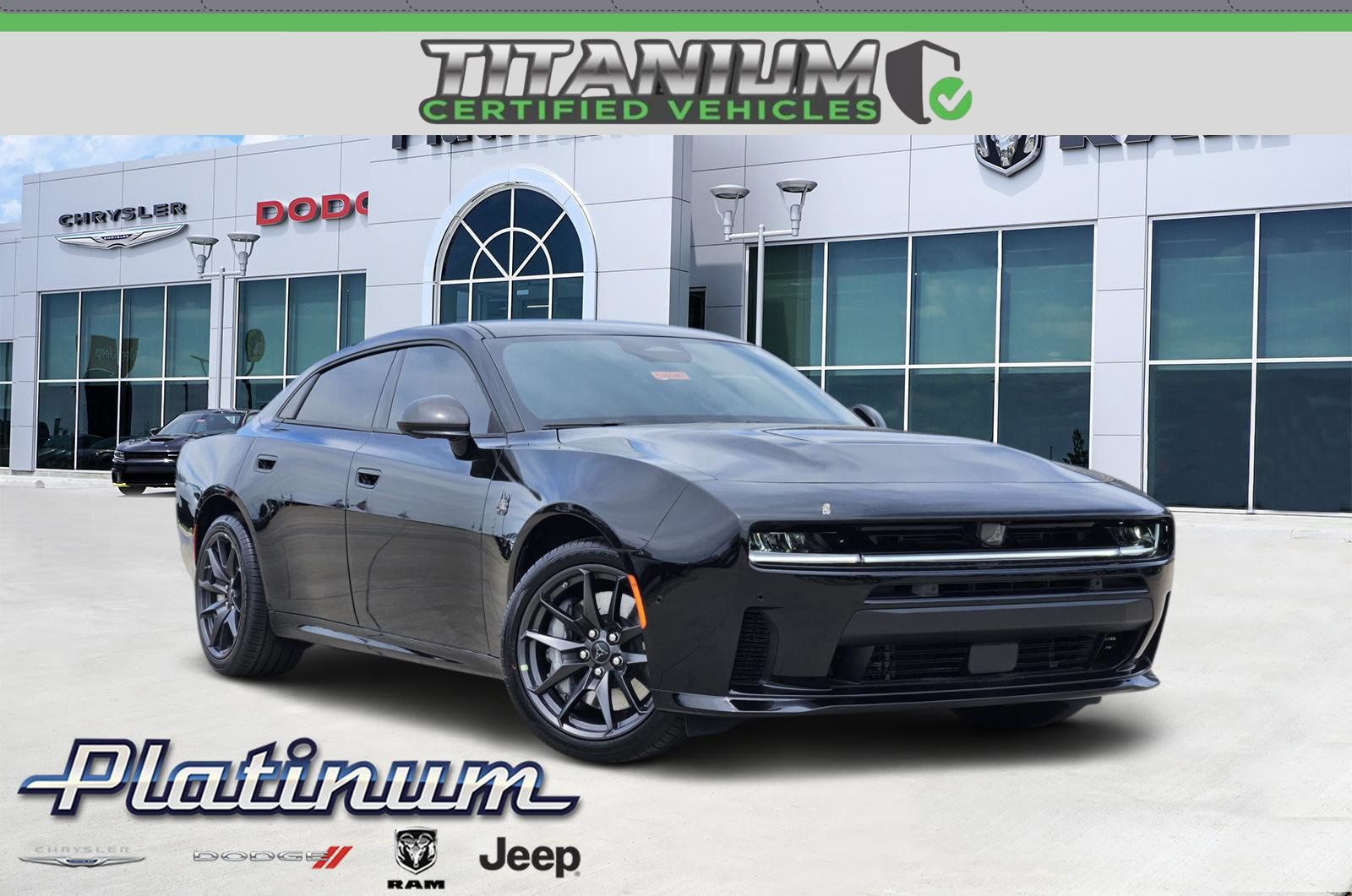 Diamond Black Crystal Pearlcoat 2026 Dodge Charger Scat Pack Sedan AWD Sedan All-Wheel Drive 8-Speed Automatic