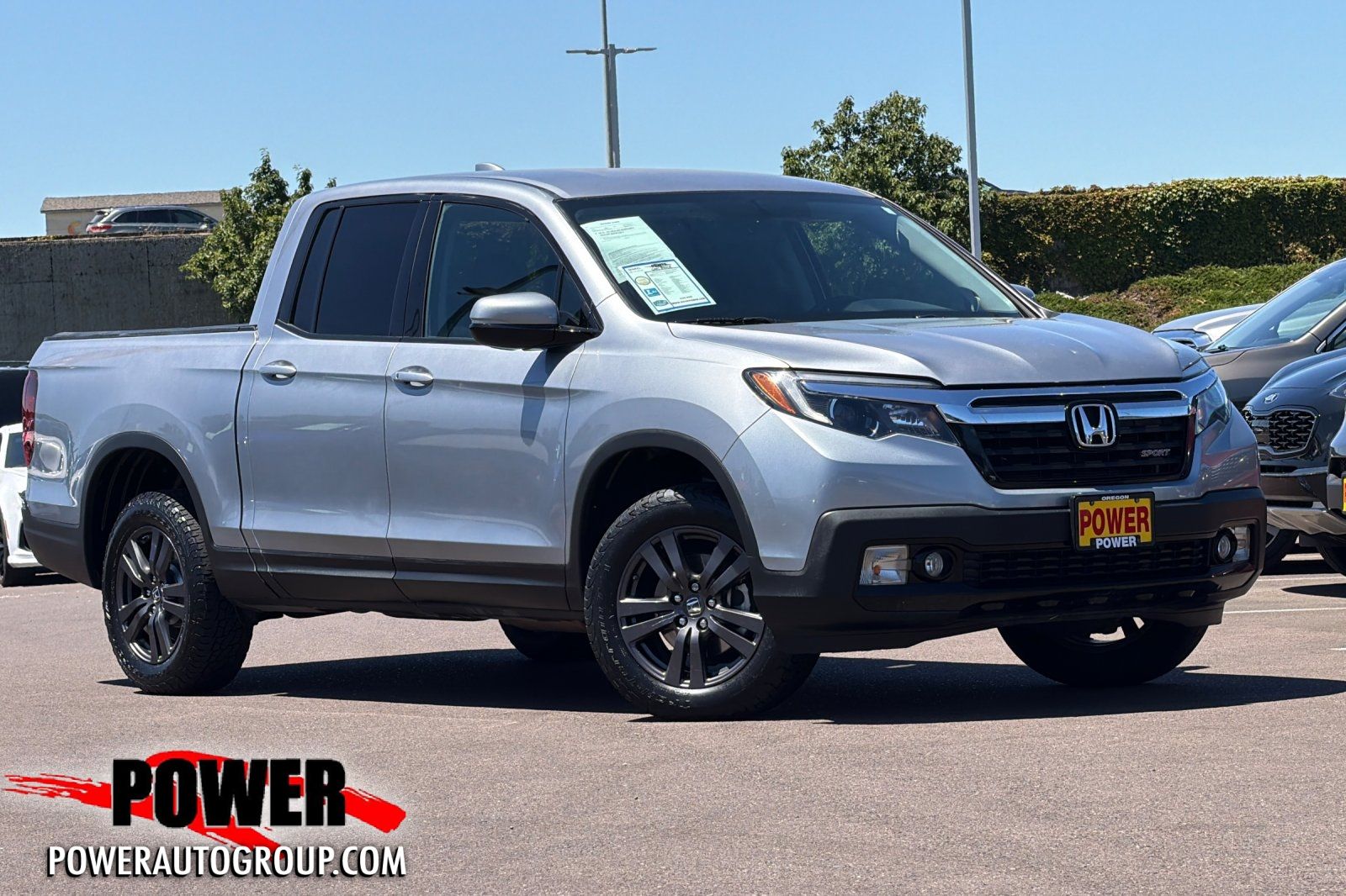 Silver 2019 Honda Ridgeline Pickup Truck All-Wheel Drive 6-Speed Automatic