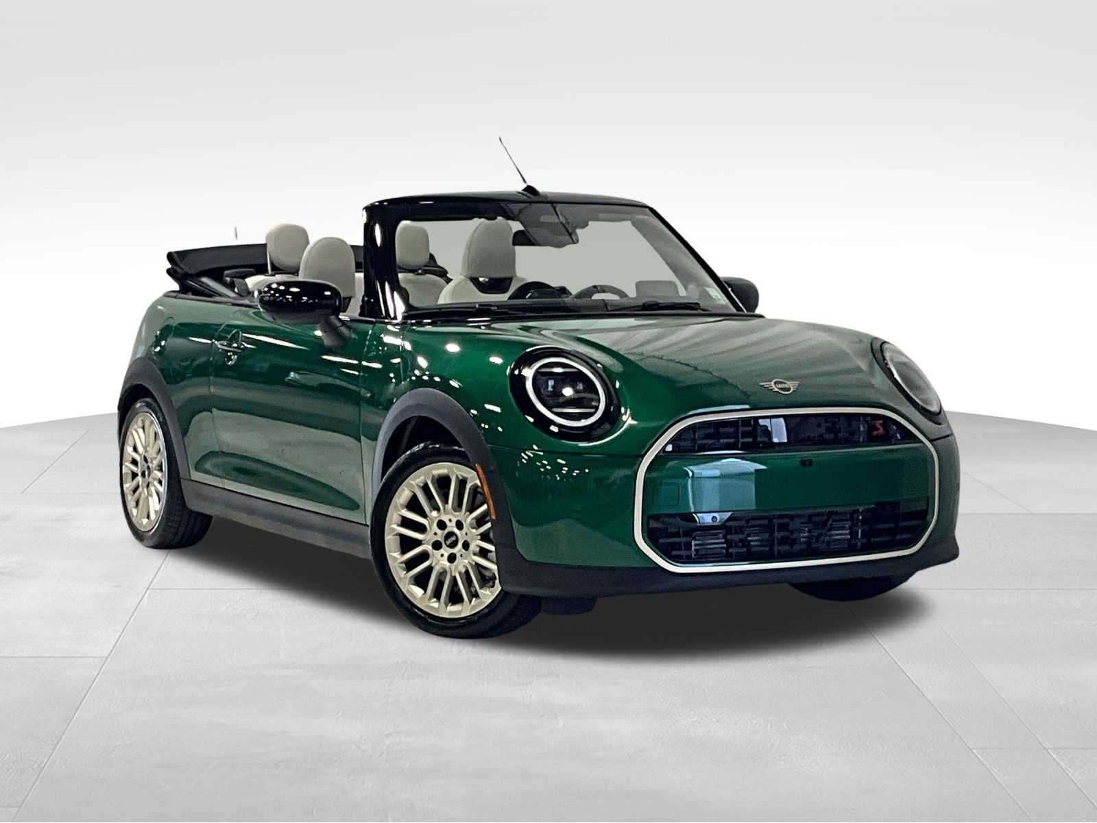 British Racing Green IV Metallic 2026 MINI Cooper Convertible Front-Wheel Drive 7-Speed Automatic