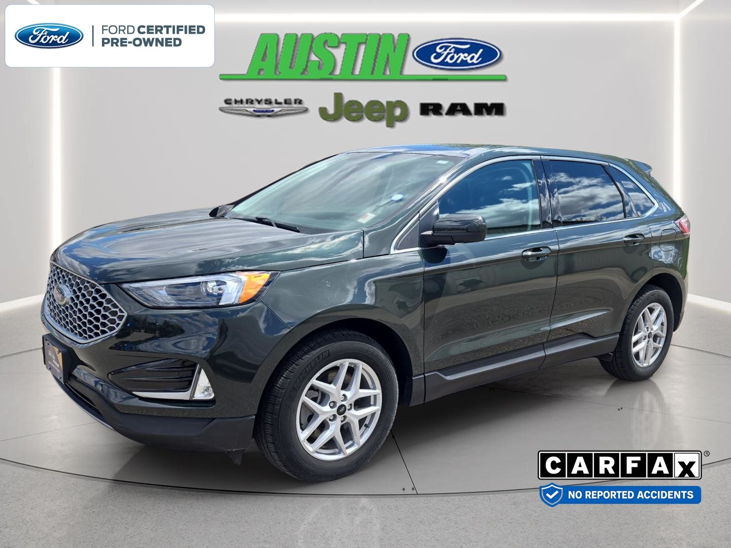 Green Metallic 2024 Ford Edge SUV / Crossover All-Wheel Drive 8-Speed Automatic