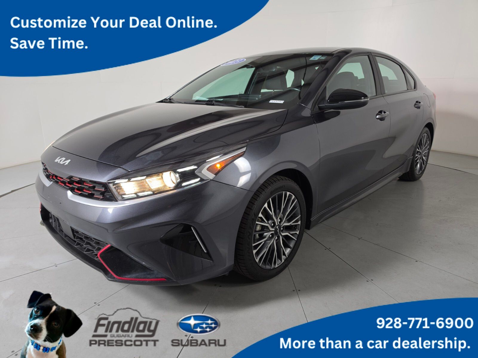 Gravity Gray 2023 Kia Forte Sedan Front-Wheel Drive Continuously Variable Transmission