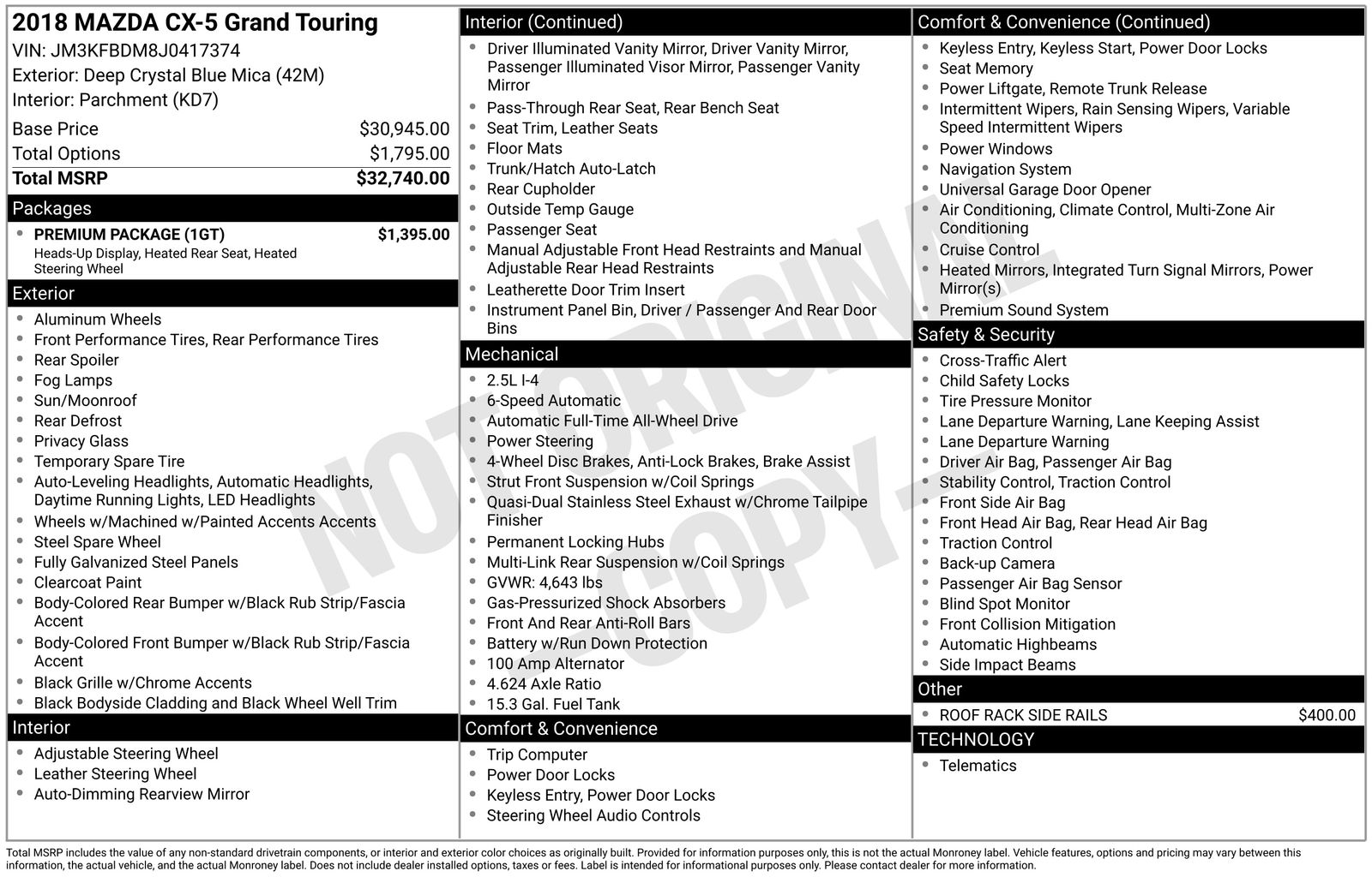 Used Car 2018 Mazda Cx-5  Grand Touring For Sale Under $20,000 In Austin, Texas