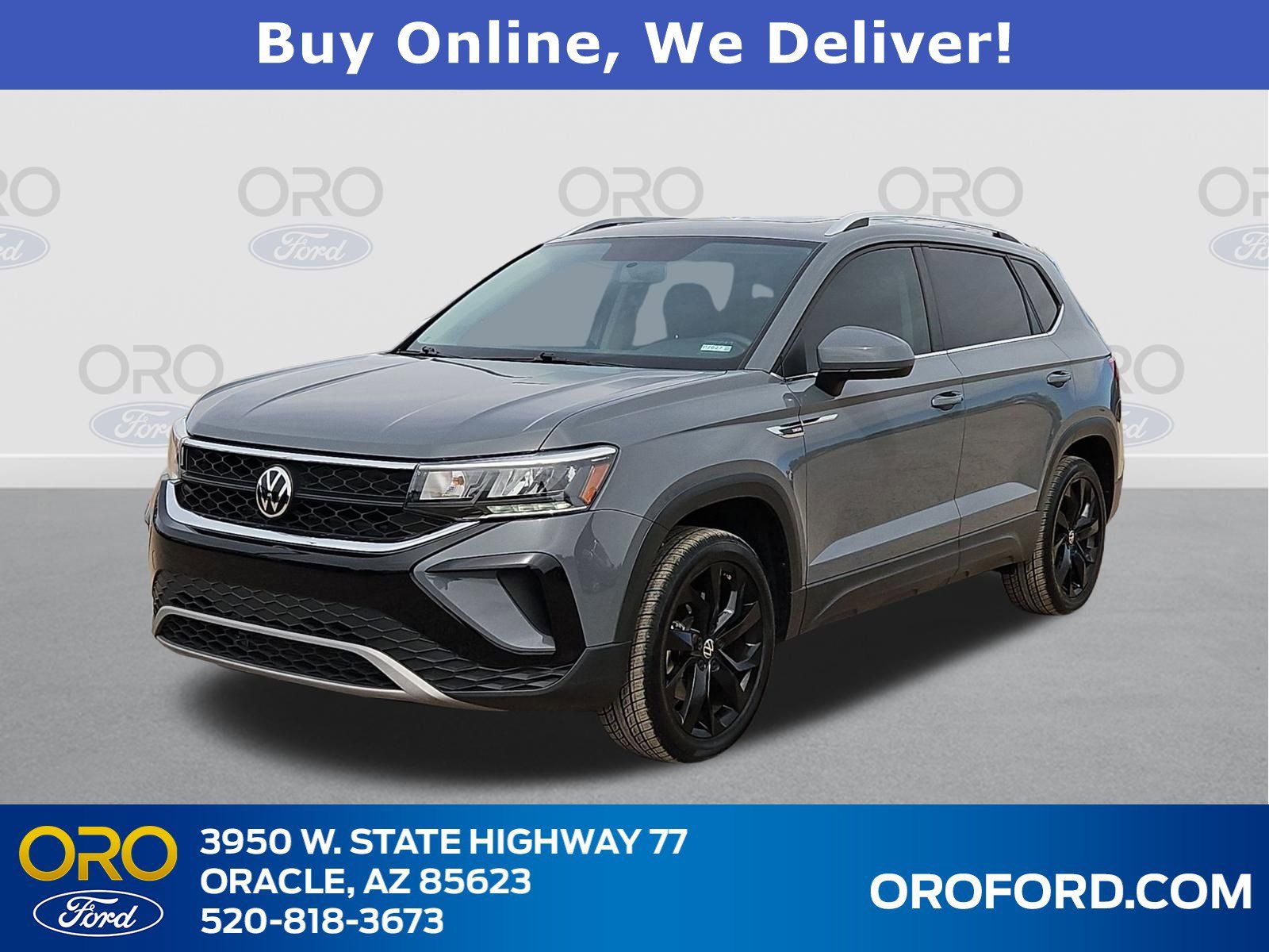 Gray 2022 Volkswagen Taos SE FWD SUV / Crossover Front-Wheel Drive 8-Speed Automatic