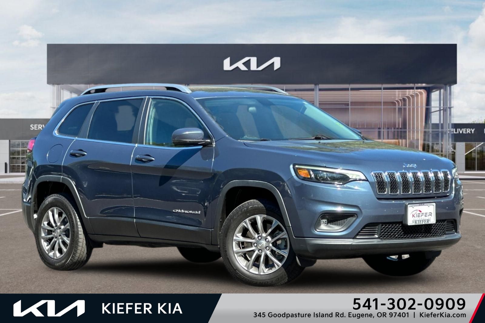 Slate Blue Pearlcoat 2020 Jeep Cherokee Latitude Plus 4WD SUV / Crossover Four-Wheel Drive 9-Speed Automatic