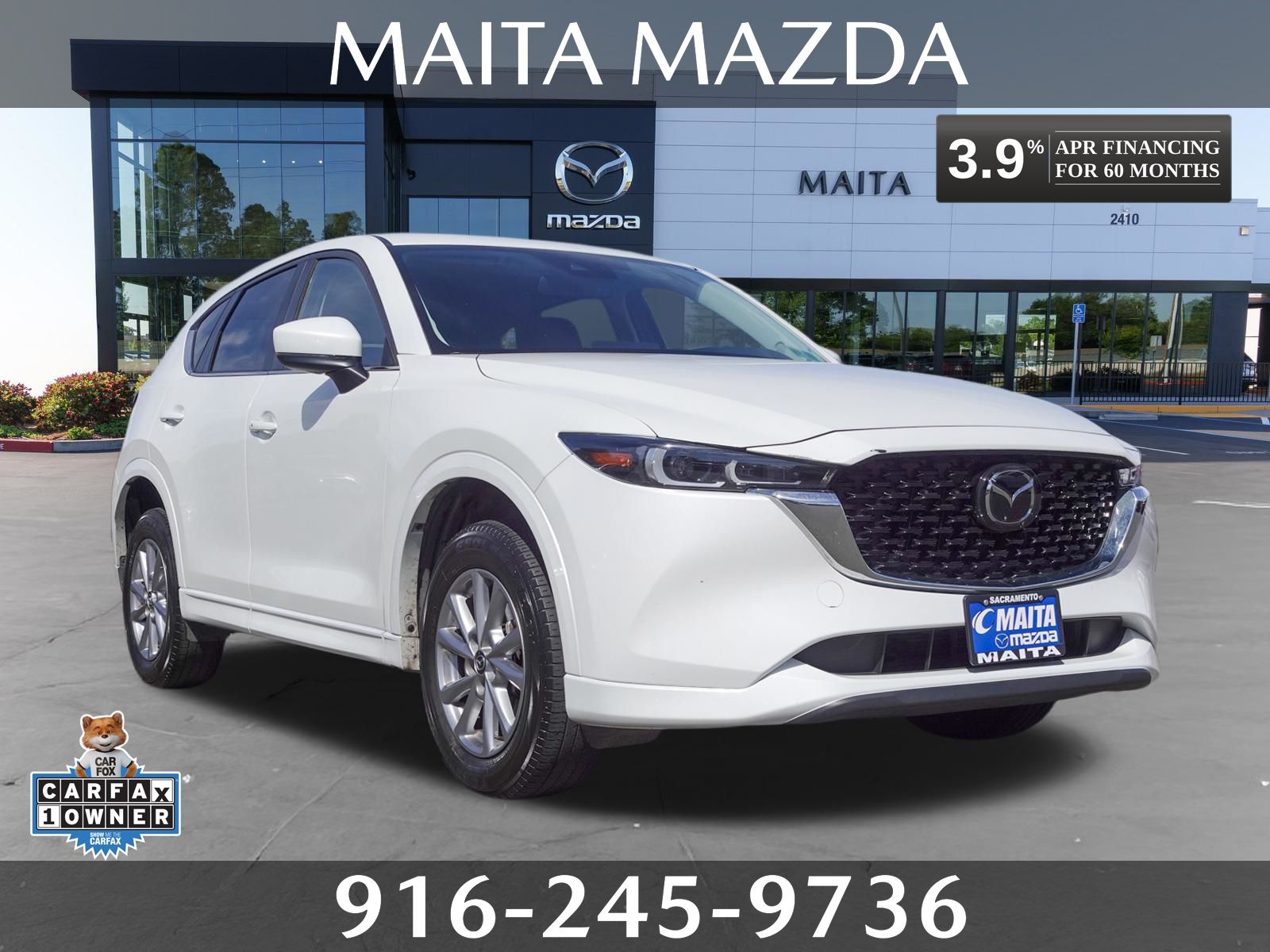Rhodium White Metallic 2025 Mazda CX-5 SUV / Crossover All-Wheel Drive 6-Speed Automatic