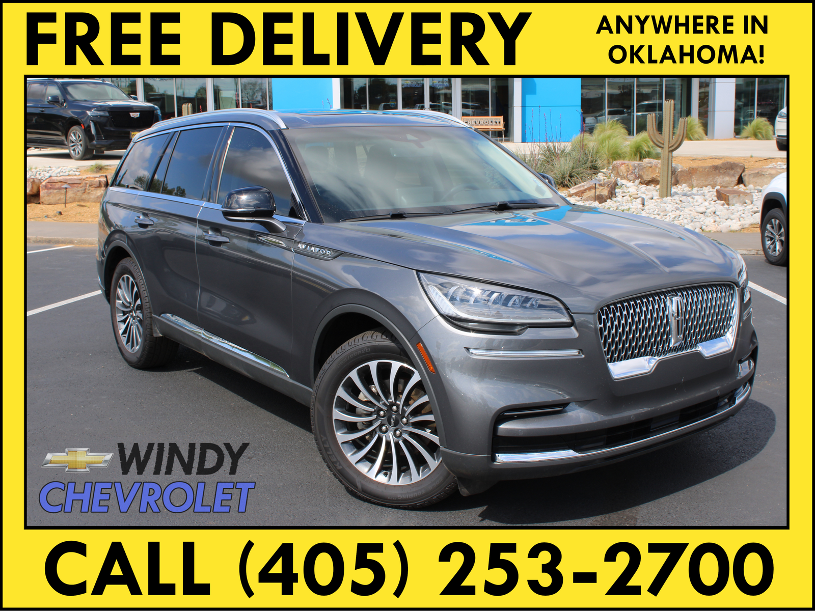Gray Metallic 2022 Lincoln Aviator Standard AWD SUV / Crossover All-Wheel Drive Automatic
