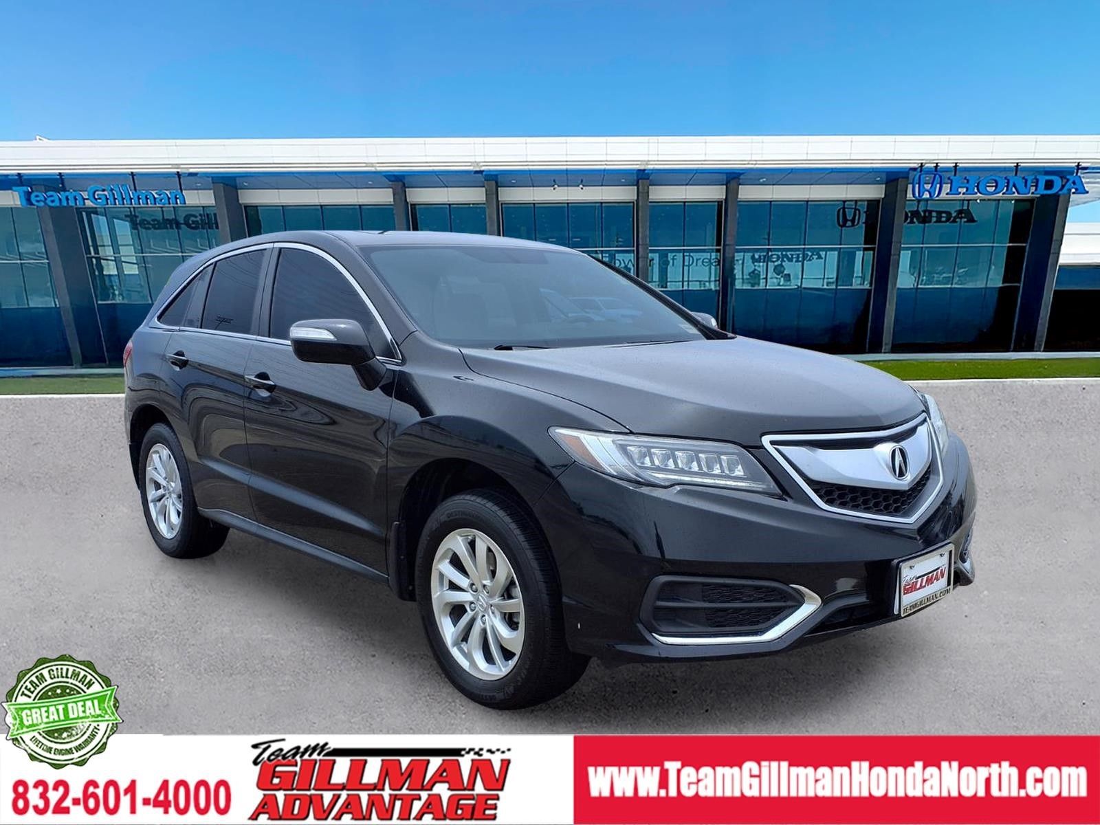 Crystal Black Pearl 2018 Acura RDX SUV / Crossover Front-Wheel Drive 6-Speed Automatic