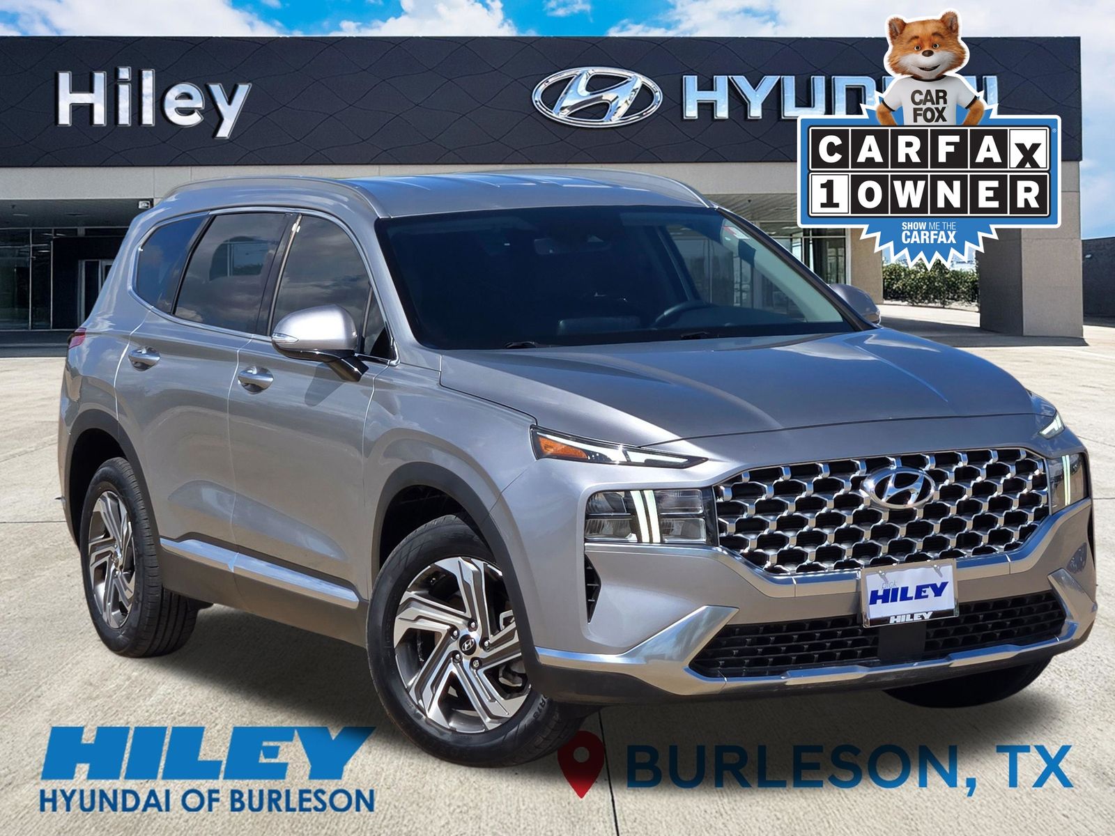 Shimmering Silver Pearl 2021 Hyundai Santa Fe SUV / Crossover Front-Wheel Drive 8-Speed Automatic