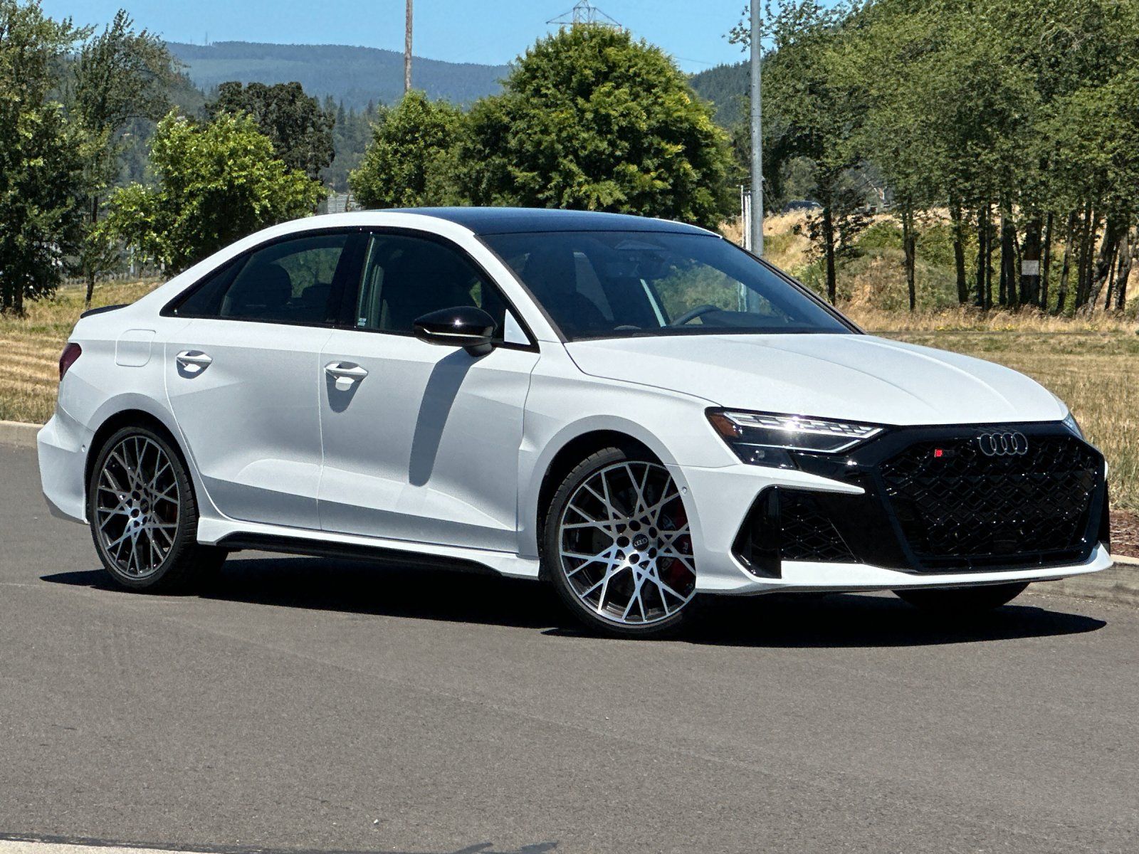 White 2026 Audi RS 3 Sedan All-Wheel Drive 7-Speed Automatic