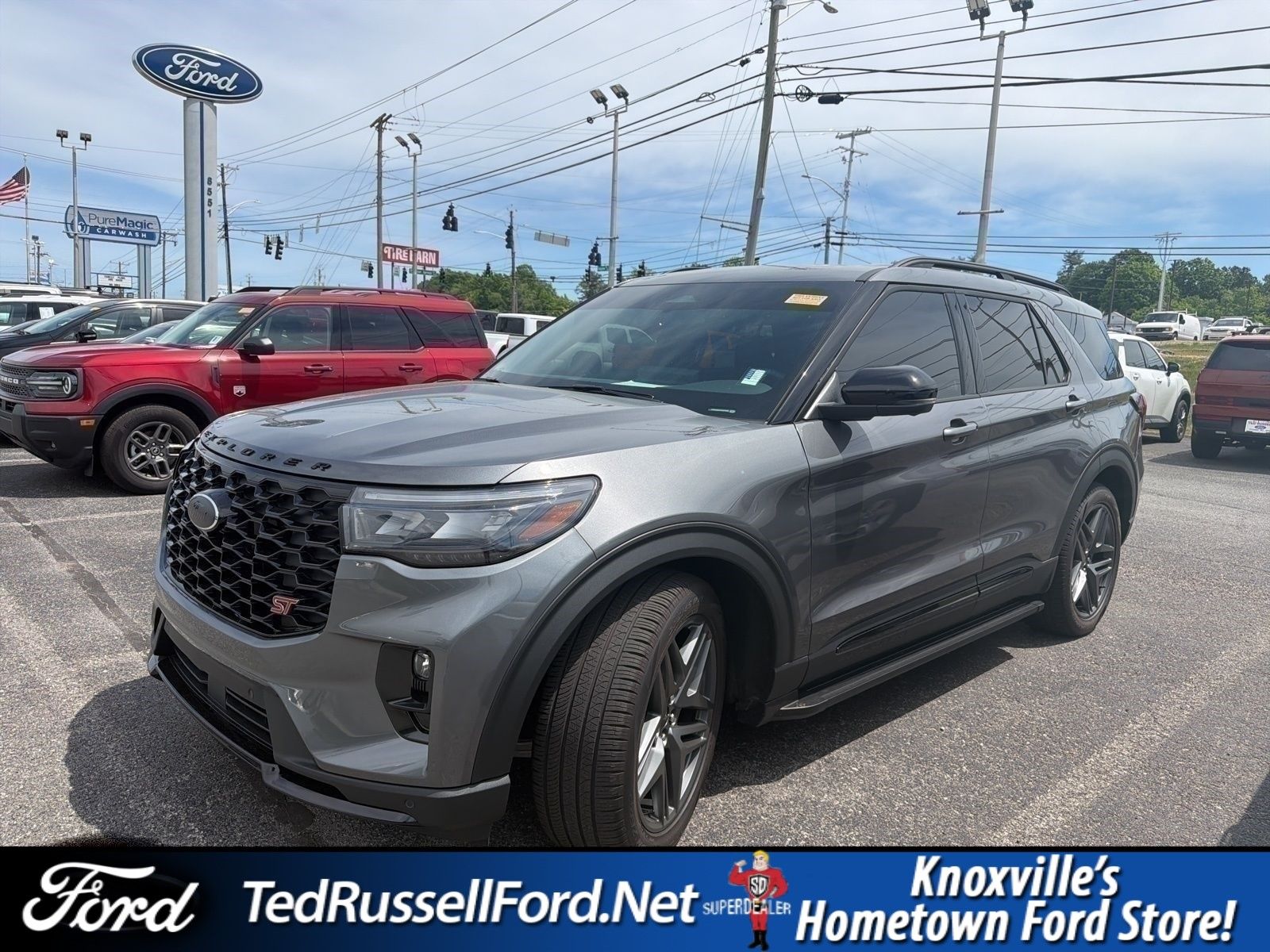 Gray Metallic 2025 Ford Explorer ST AWD SUV / Crossover All-Wheel Drive Automatic