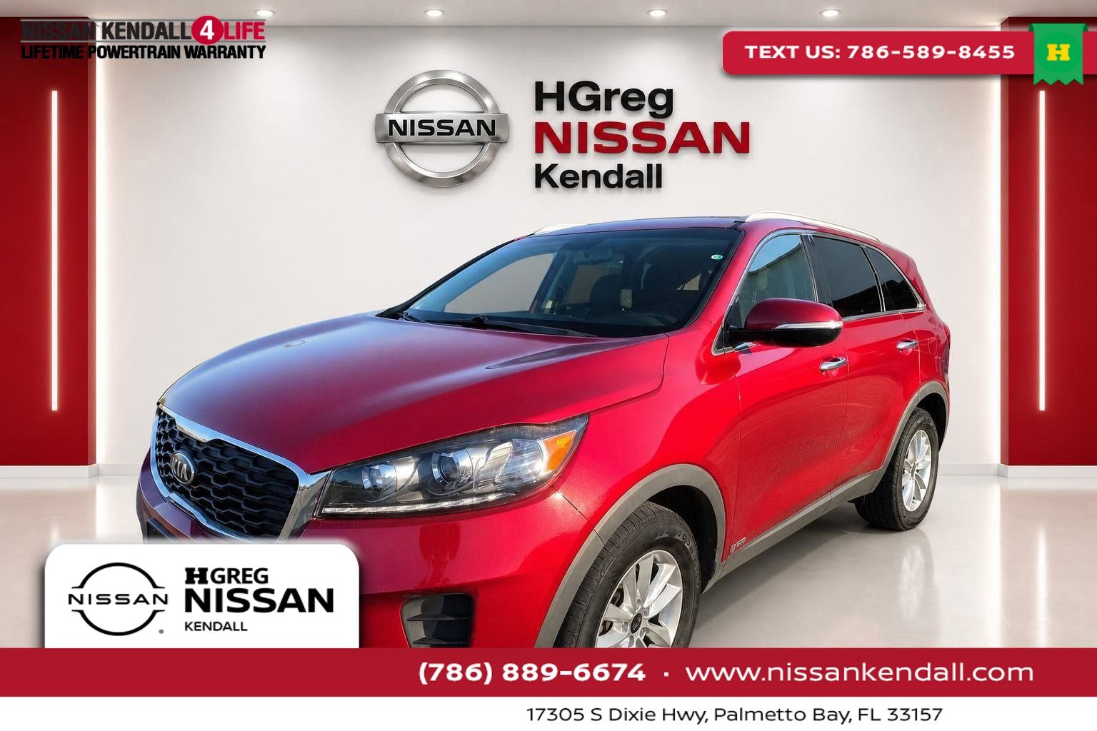 Passion Red 2019 Kia Sorento SUV / Crossover All-Wheel Drive 6-Speed Automatic