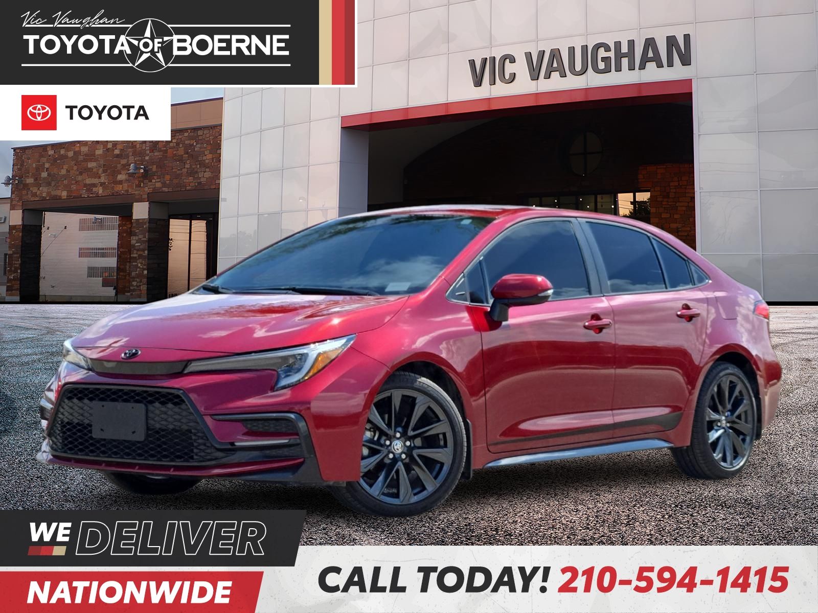 Red (Ruby Flare Pearl) 2025 Toyota Corolla Sedan Front-Wheel Drive Continuously Variable Transmission