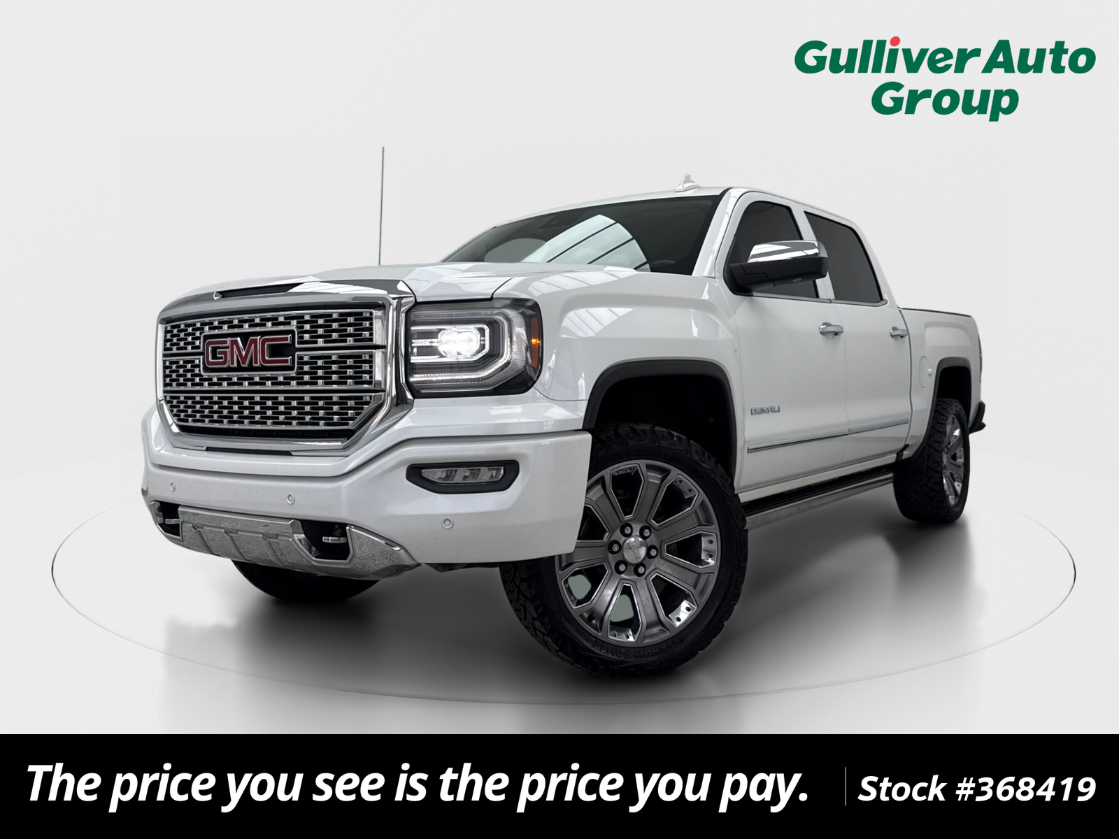 White Frost Tricoat 2016 GMC Sierra 1500 Pickup Truck Four-Wheel Drive 8-Speed Automatic Overdrive