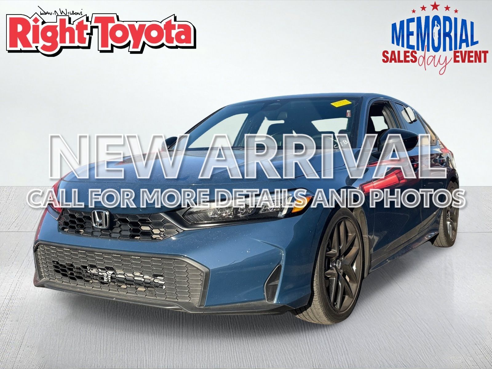 Blue Lagoon Pearl 2025 Honda Civic Sport FWD Sedan Front-Wheel Drive Continuously Variable Transmission