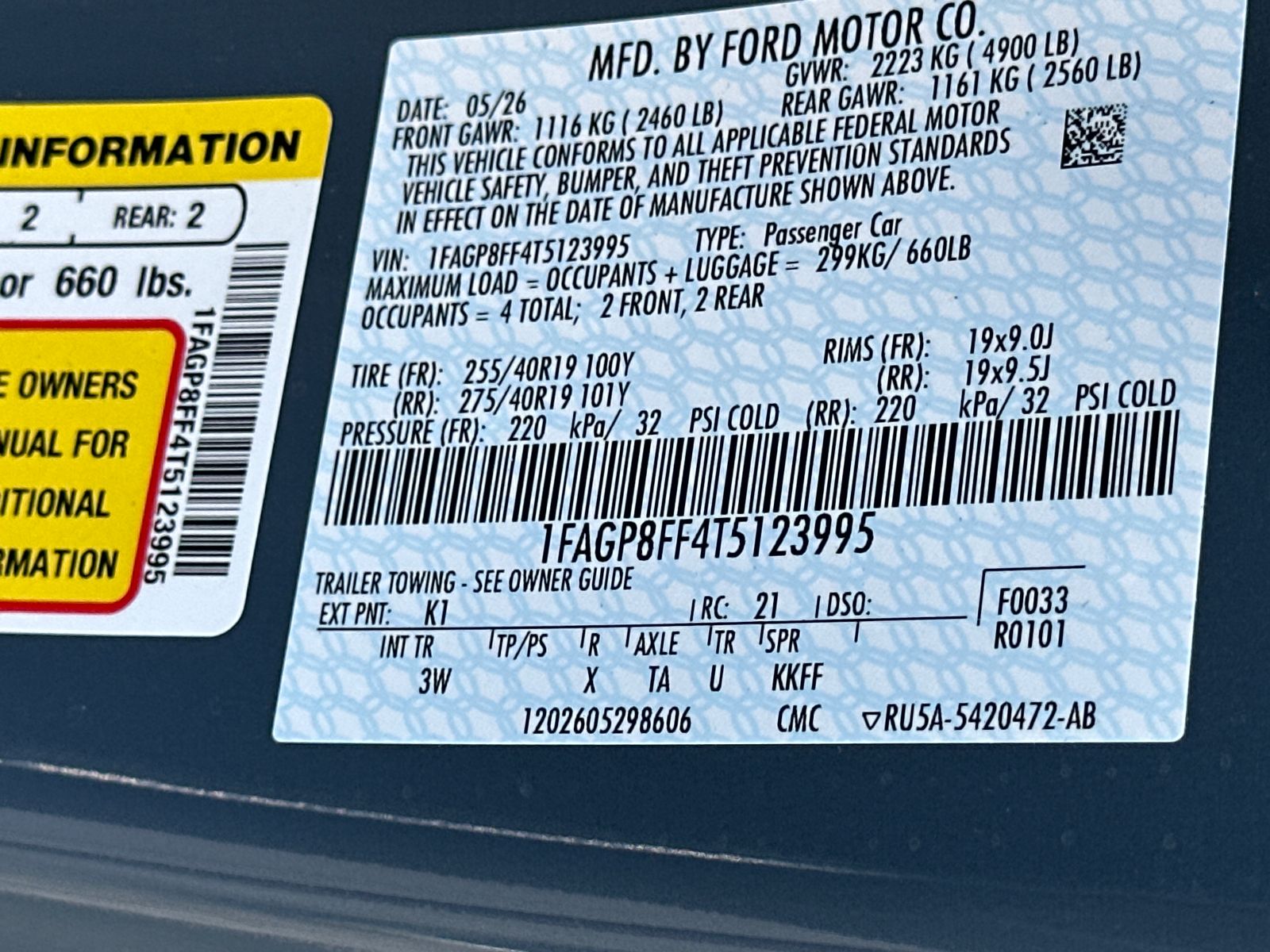 New 2026 Vapor Blue Metallic Ford GT Premium Convertible image 35