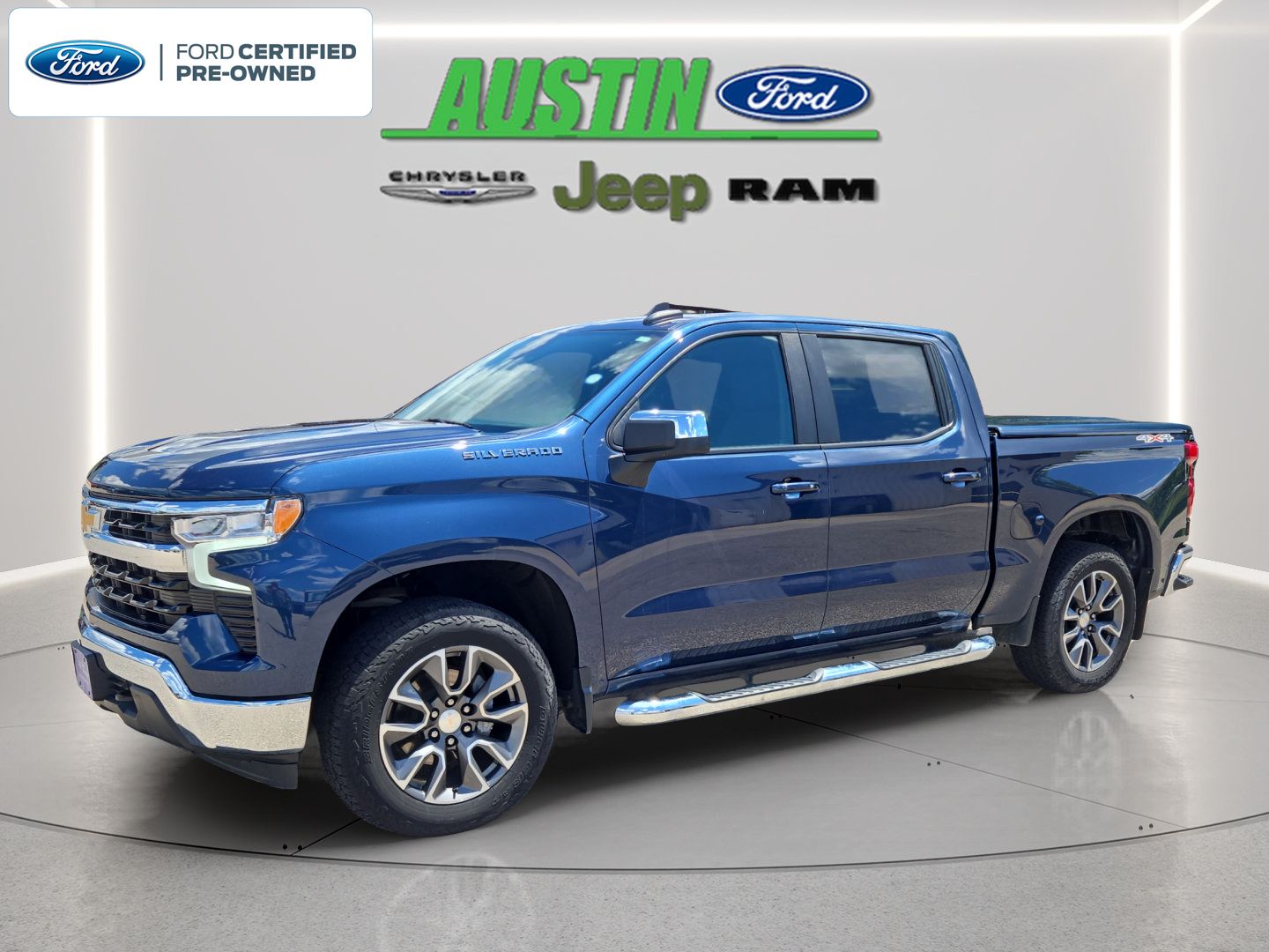 Northsky Blue Metallic 2022 Chevrolet Silverado 1500 Pickup Truck Four-Wheel Drive 8-Speed Automatic