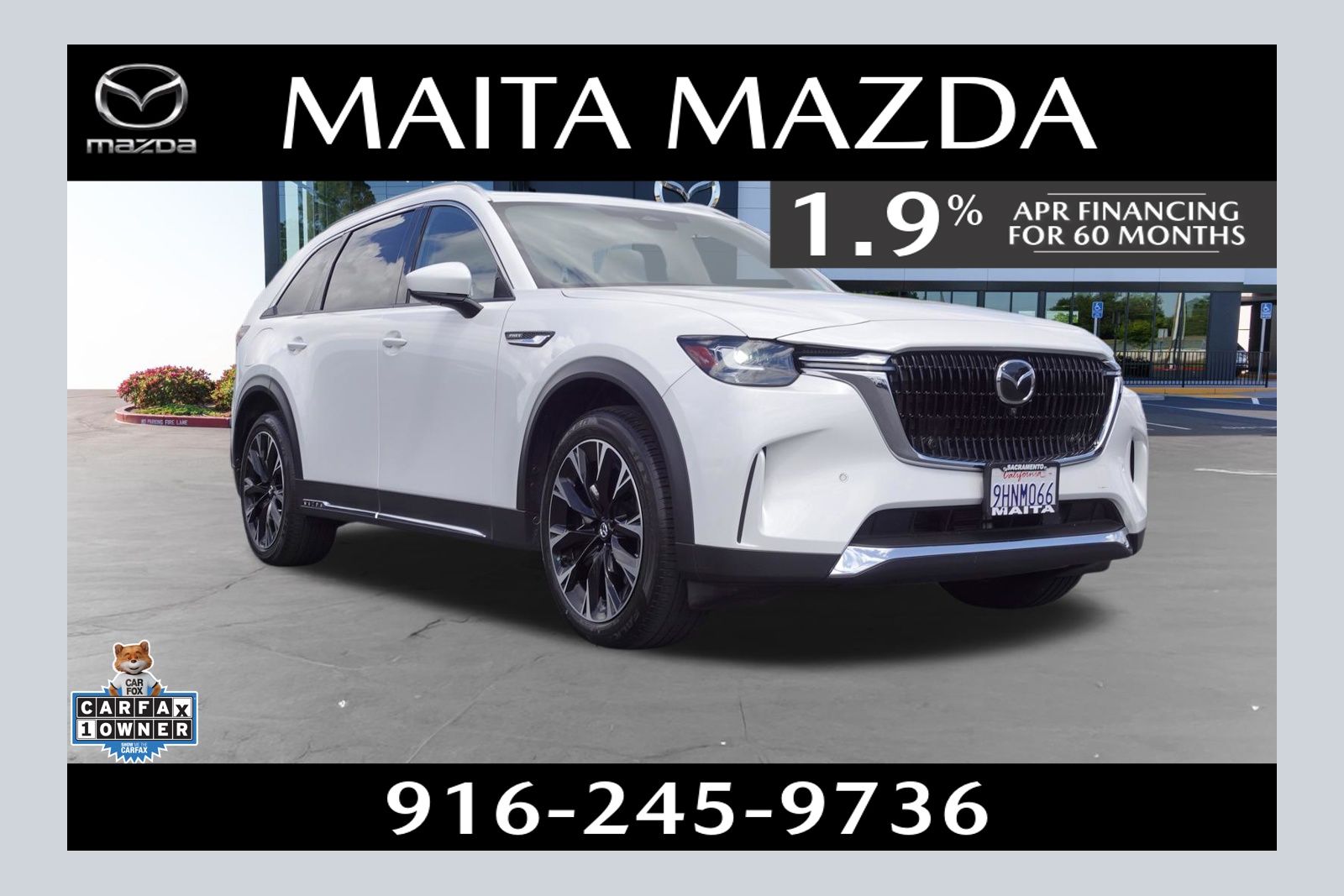 Rhodium White Premium 2024 Mazda CX-90 PHEV Premium Plus AWD SUV / Crossover All-Wheel Drive 8-Speed Automatic