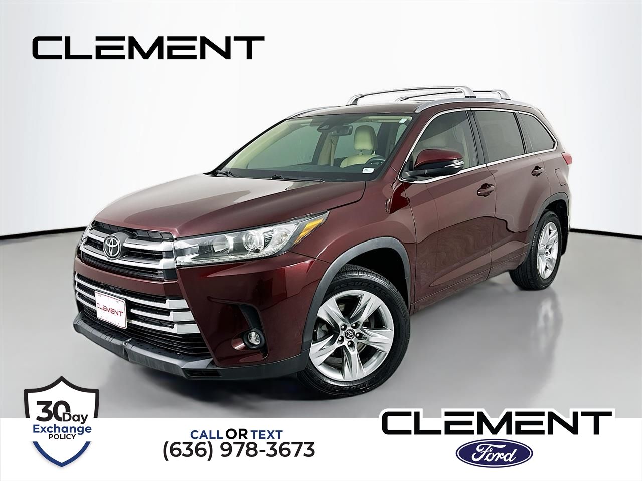 Red 2019 Toyota Highlander Limited AWD SUV / Crossover All-Wheel Drive 8-Speed Automatic