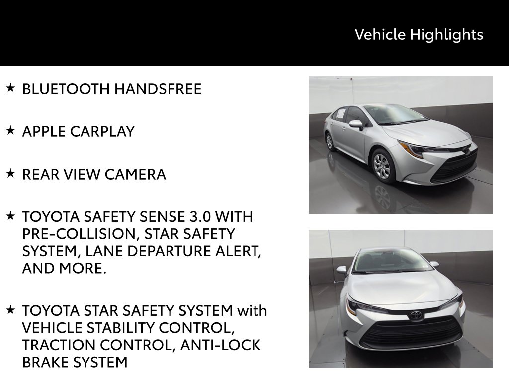 New 2026 Toyota Corolla Sedan