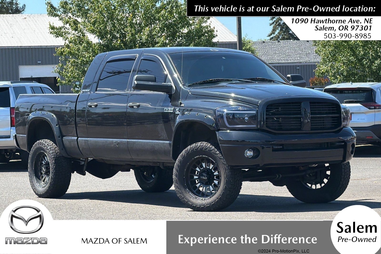 Brilliant Black Clearcoat 2007 Dodge RAM 3500 Pickup Truck Four-Wheel Drive 4-Speed Automatic