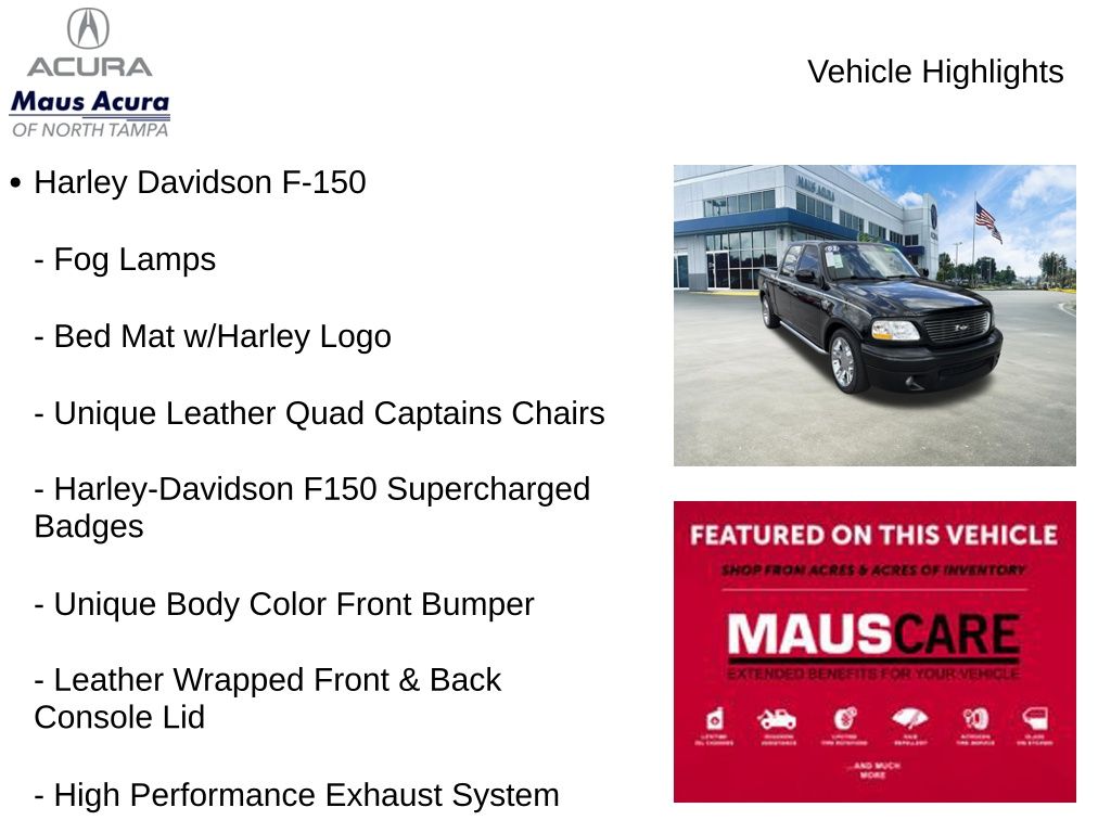 Used 2003 Ford F-150 Harley-Davidson 4D Crew Cab