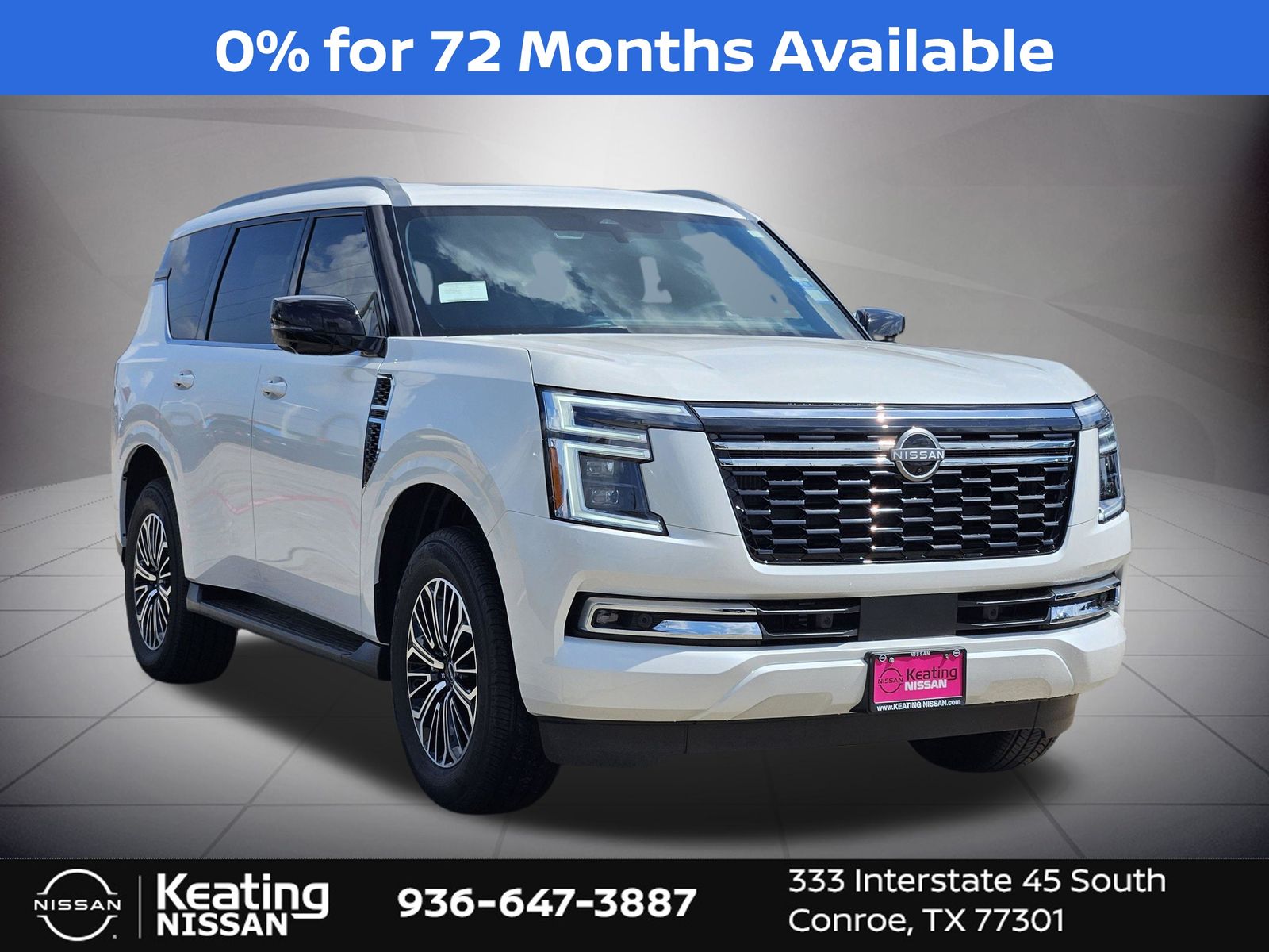 Aspen White Tricoat 2026 Nissan Armada SUV / Crossover Four-Wheel Drive 9-Speed Automatic