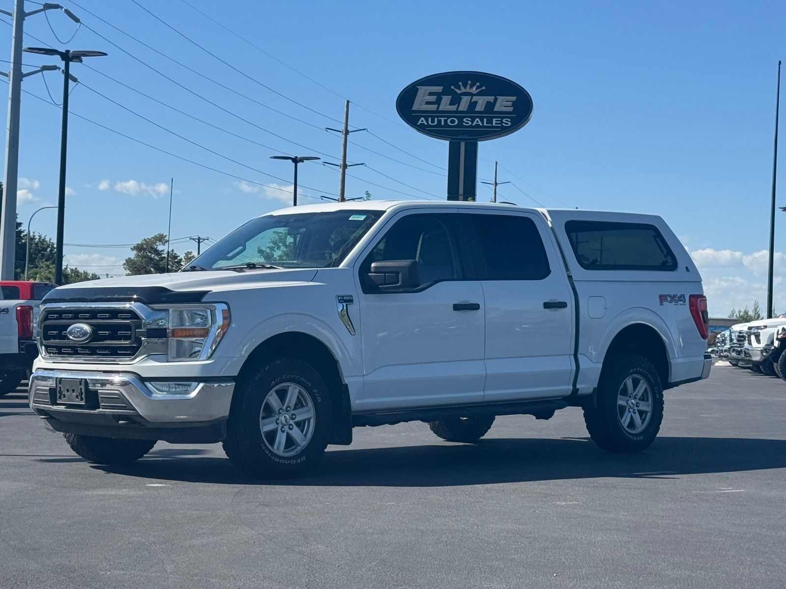 White 2021 Ford F-150 XLT SuperCrew 4WD Pickup Truck Four-Wheel Drive Automatic