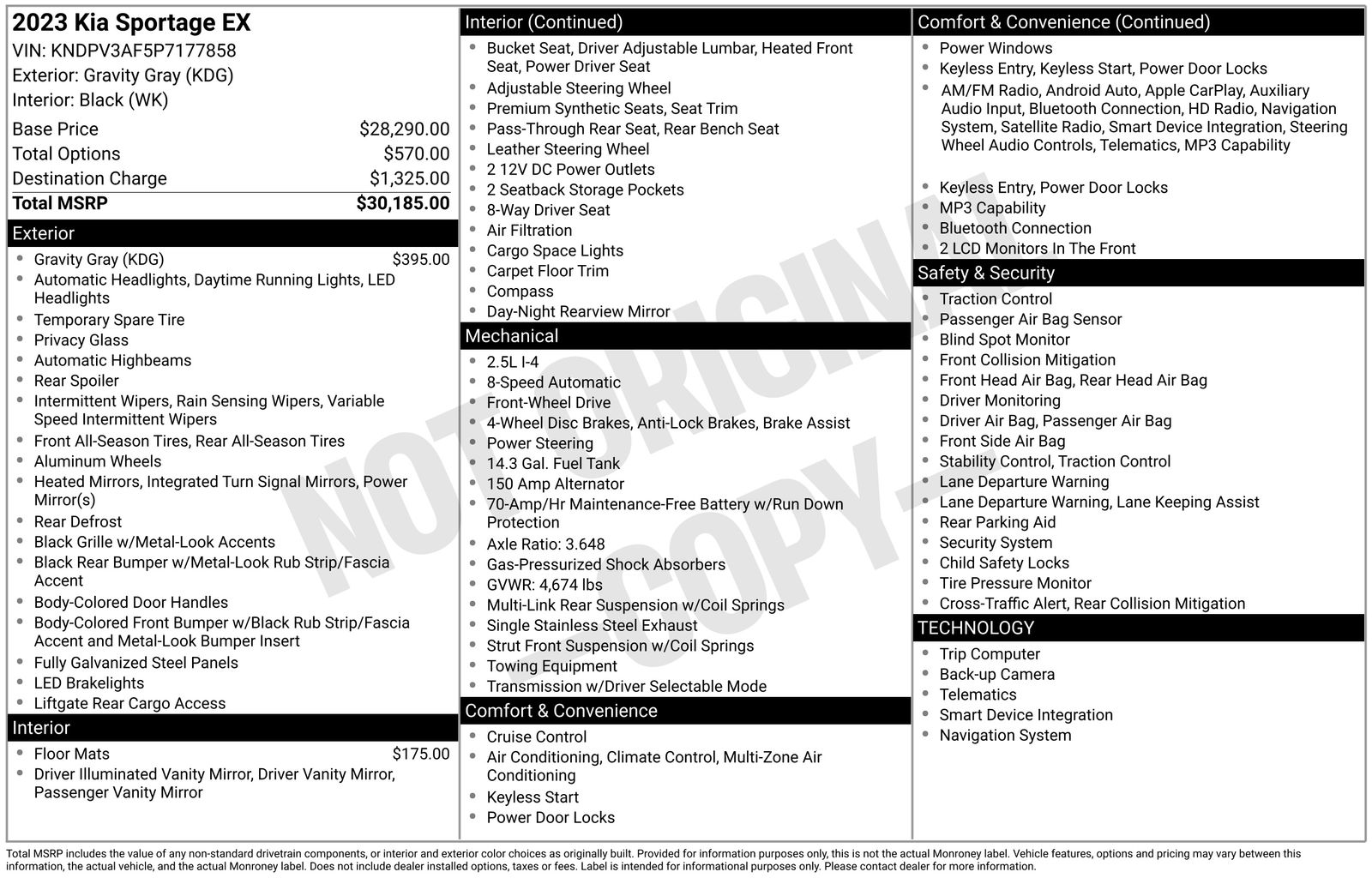 Used Car 2023 Kia Sportage  Ex For Sale Under $25,000 In Austin, Texas
