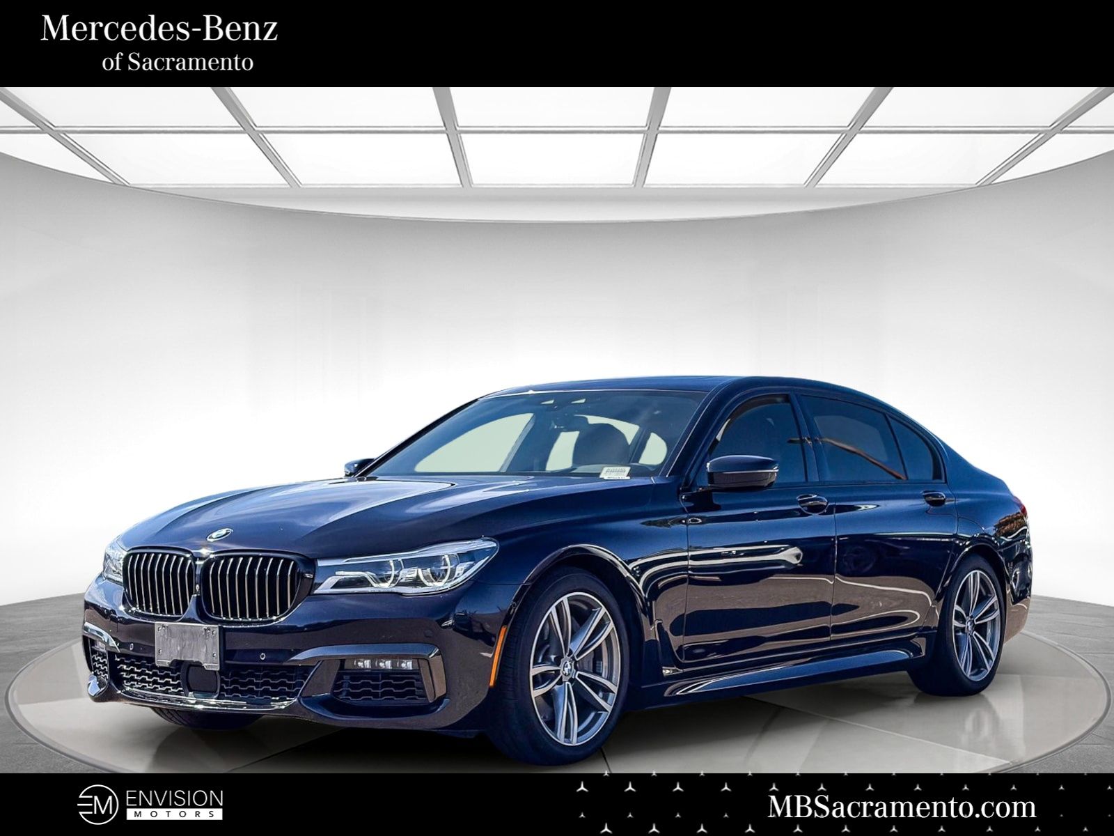 Carbon Black Metallic 2019 BMW 7 Series Sedan Rear-Wheel Drive 8-Speed Automatic